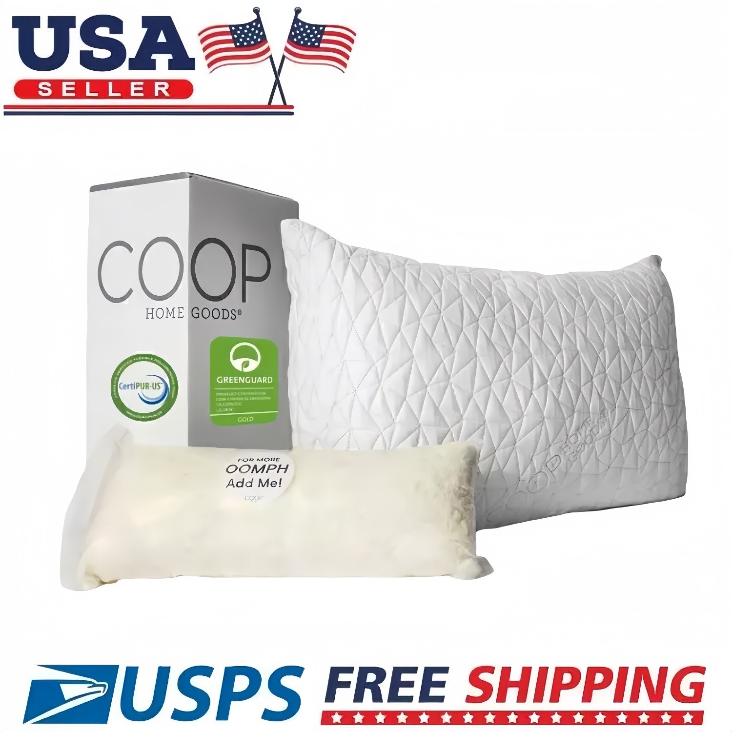 Coop Home Goods Original Adjustable Loft Pillow 20*30\
