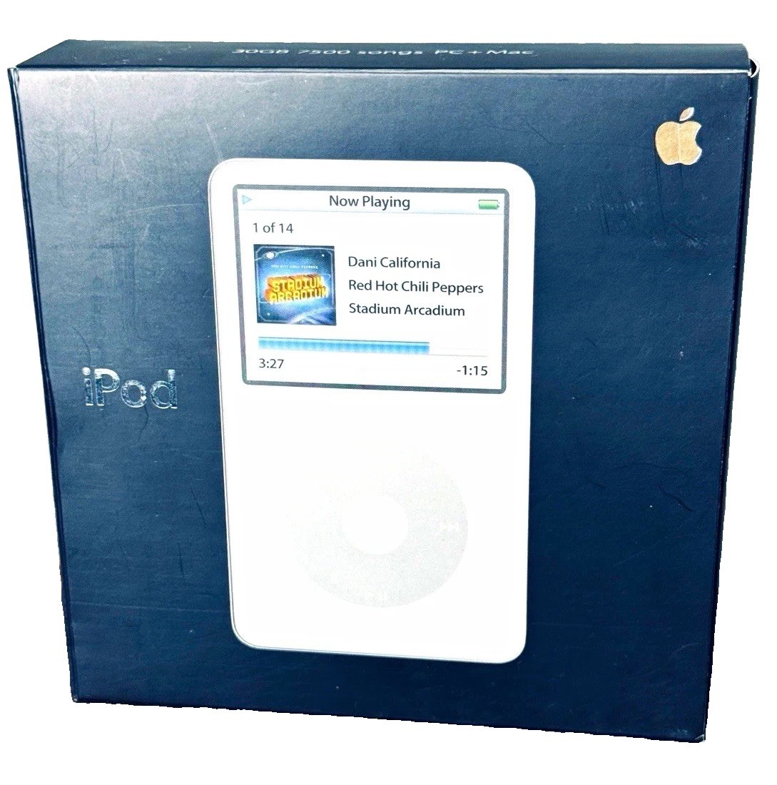 Apple iPod Classic 5th Gen 30GB White Video Playback MA444LL/A w/ Box Apple iPod Classic 5th Gen 30GB White Video Playback MA444LL/A w/ Box