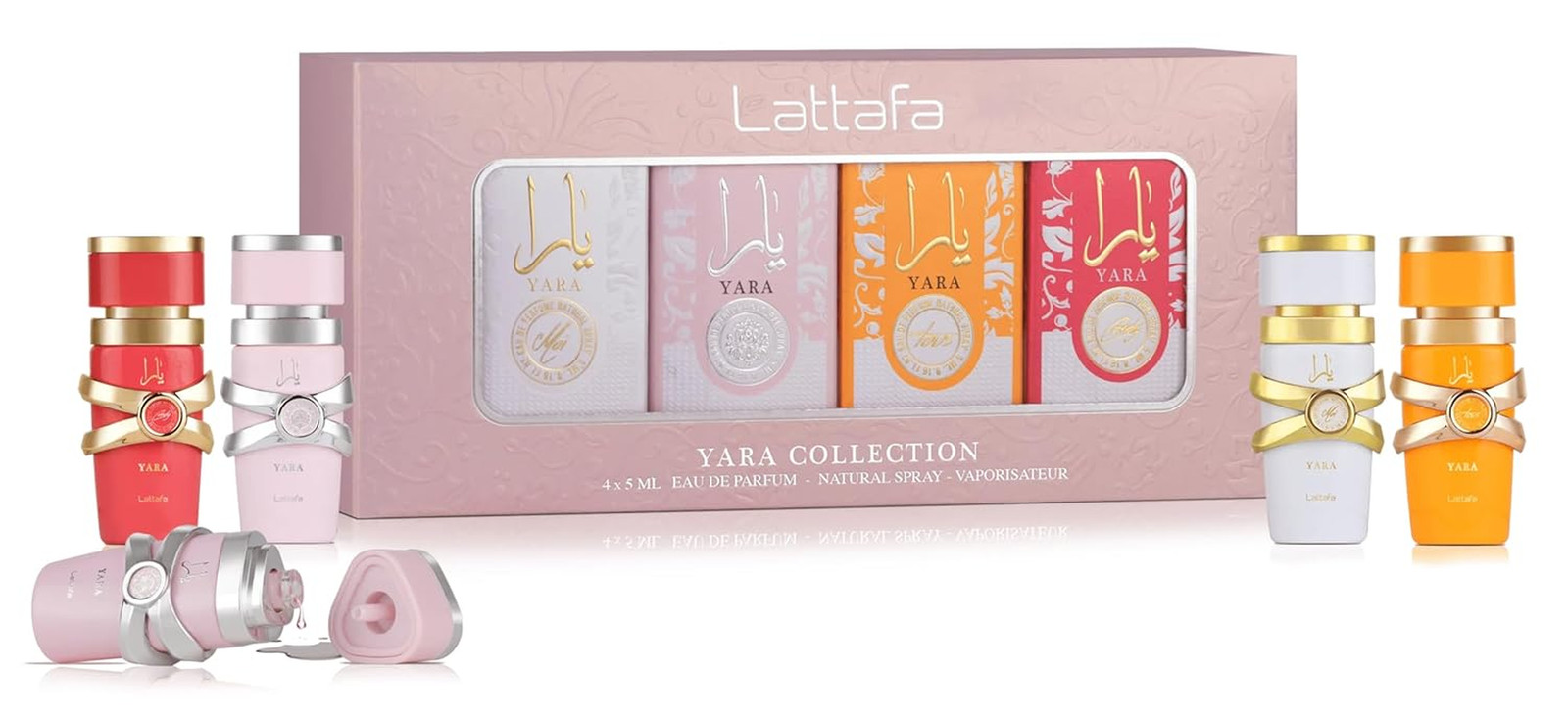 Yara Collection – 4 × 5 Ml Eau De Parfum Gift Set for Women (Yara + Yara Moi + Y