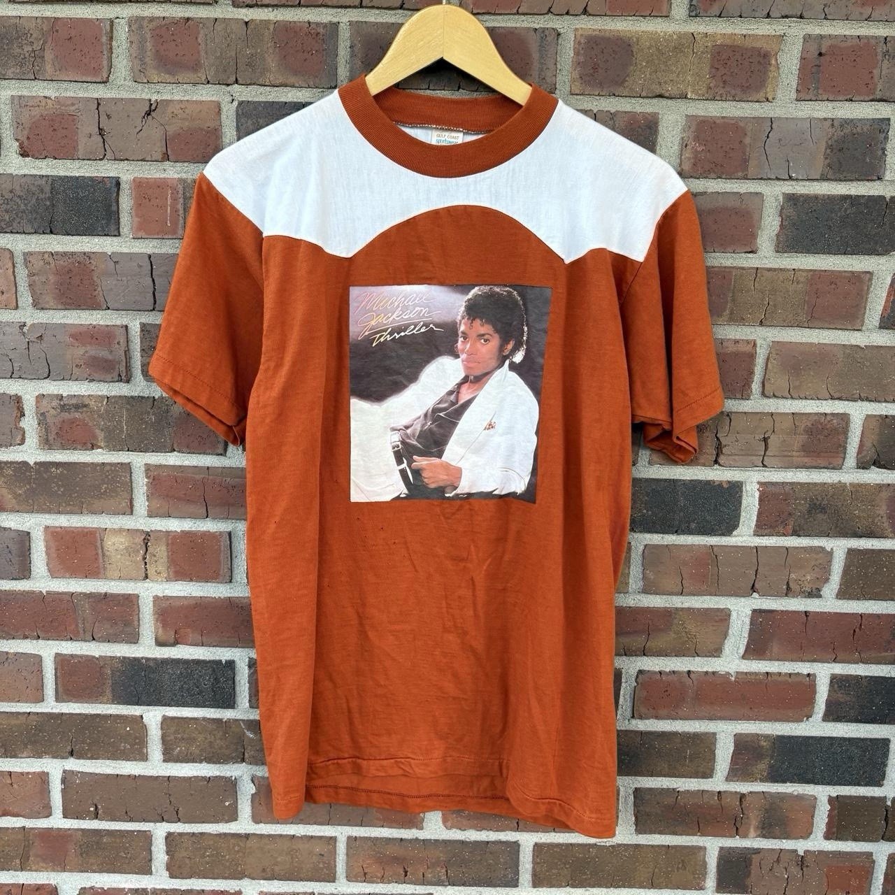 Vintage 1970s/80s Michael Jackson Thriller Album Western T Shirt