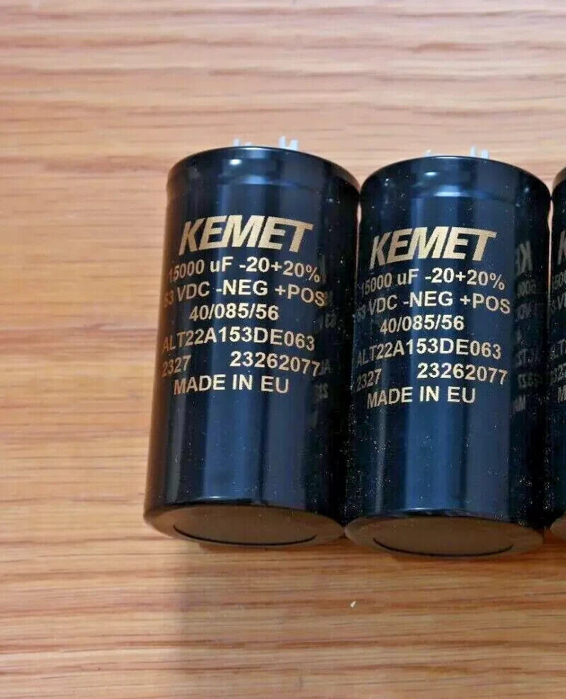 Pioneer SA-7700 New 15000 uf 63v Kemet Main Filter Capacitors EXACT FIT 40mm