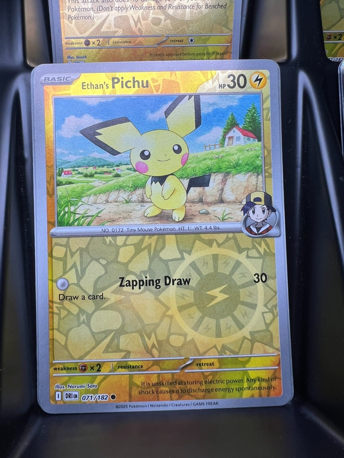 Ethan\'s Pichu Reverse Holo - 071/182 - Destined Rivals