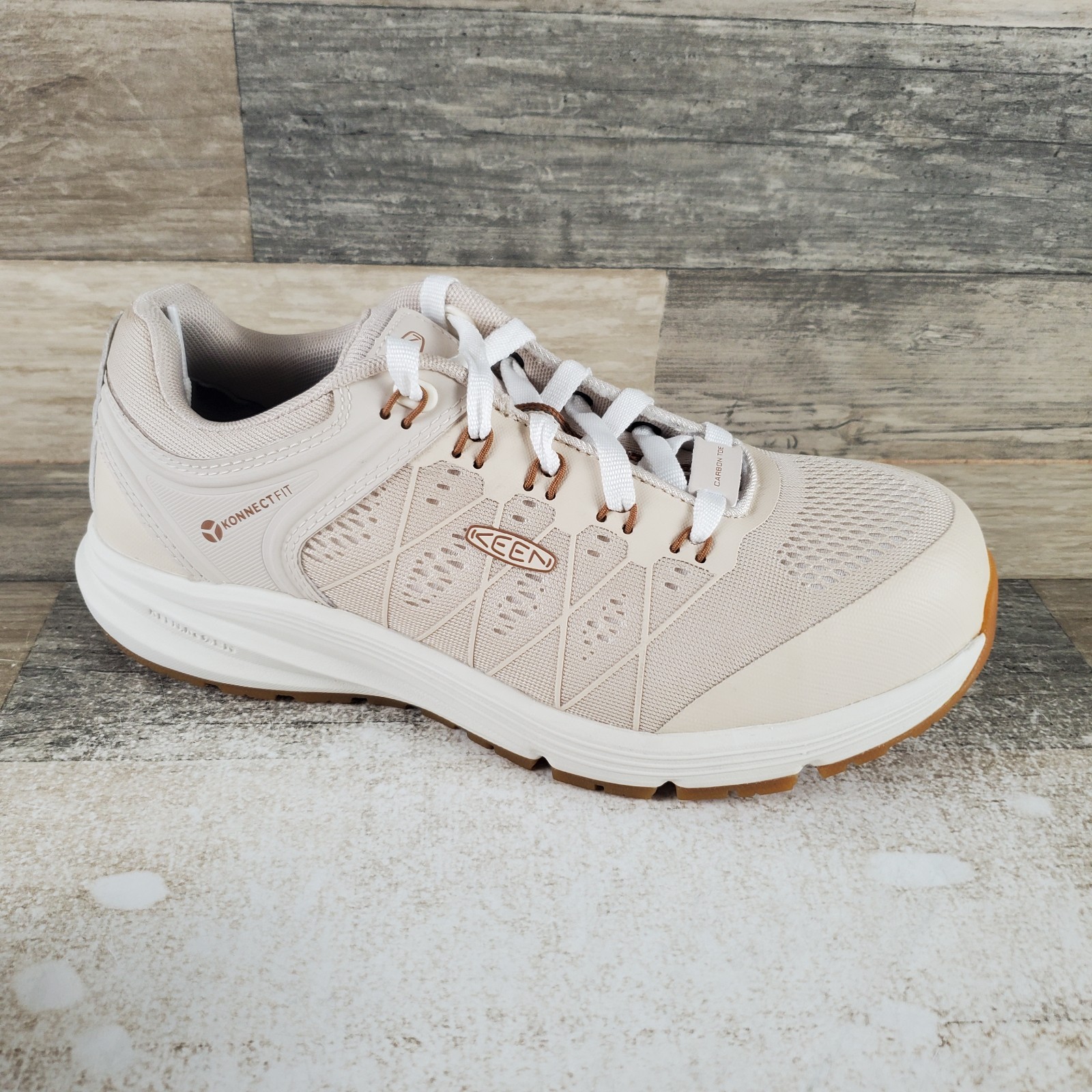 Keen Vista Energy Womens Work Shoe Sz 7.5 W Birch Brown Sugar Safety Toe Sneaker Keen Vista Energy Womens Work Shoe Sz 7.5 W Birch Brown Sugar Safety Toe Sneaker