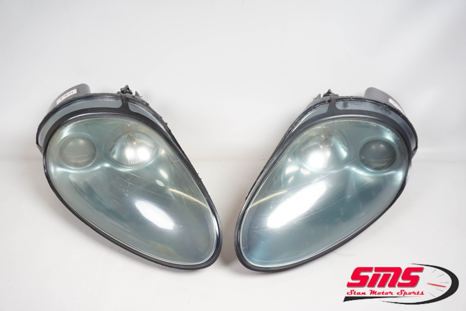 02-04 Maserati M138 4200 Coupe Spyder Front Headlight Lamp Halogen Pair OEM