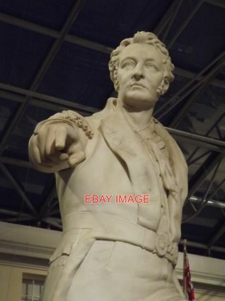 PHOTO  ADMIRAL SIR WILLIAM SIDNEY SMITH STATUE IN THE NATIONAL NATIONAL MARITIME