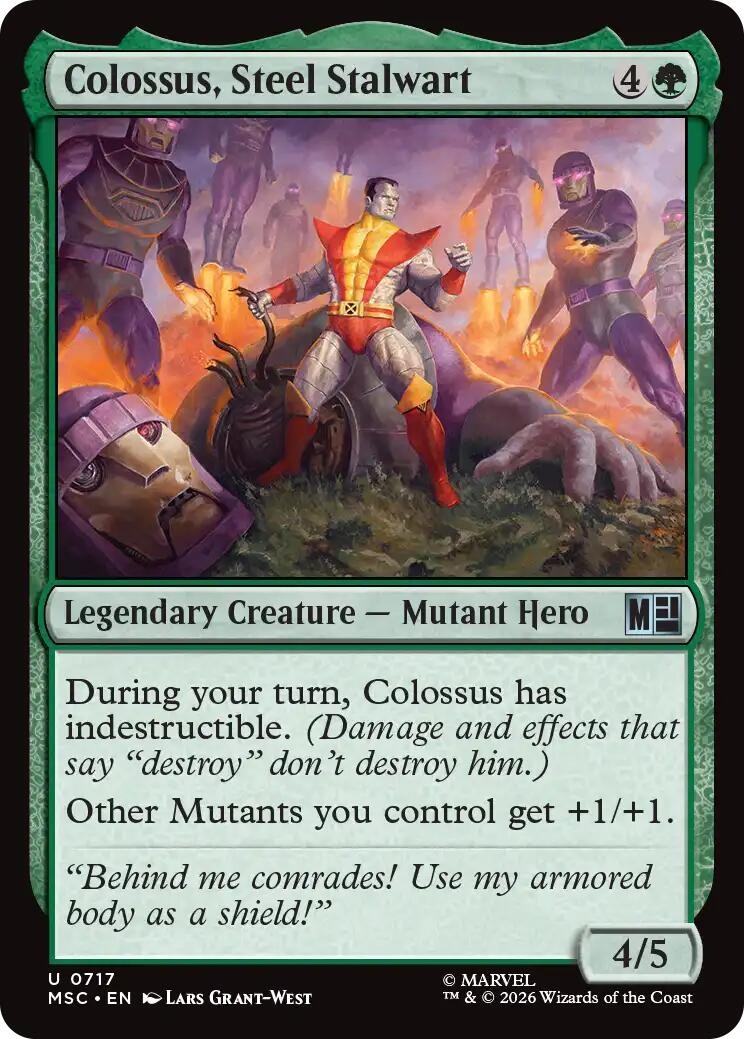 Colossus, Steel Stalwart - 717 - NM - Commander: Marvel Super Heroes Colossus, Steel Stalwart - 717 - NM - Commander: Marvel Super Heroes