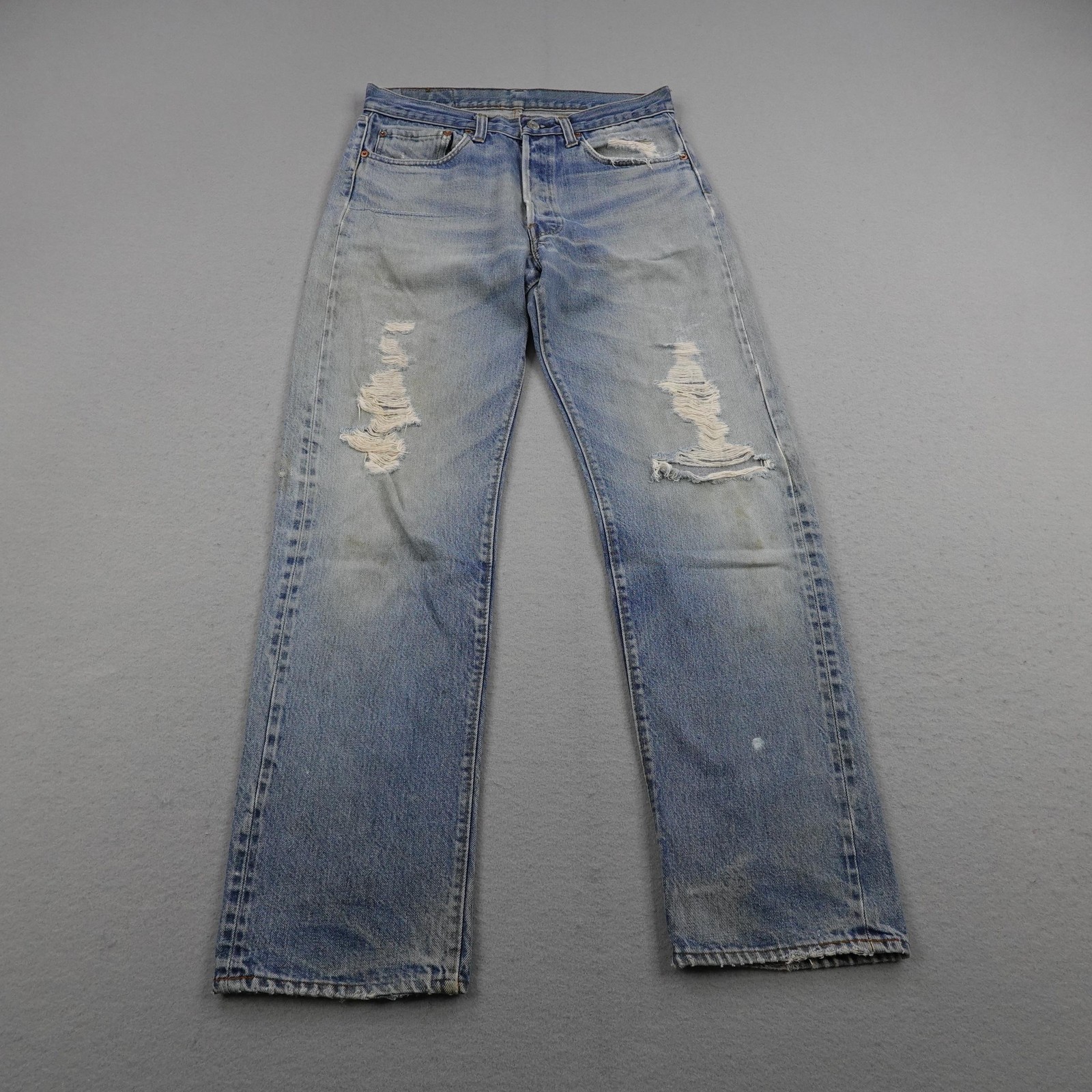 Vintage Levis Jeans Mens 32x34 Redline Selvedge Denim 501 Distressed USA 70s