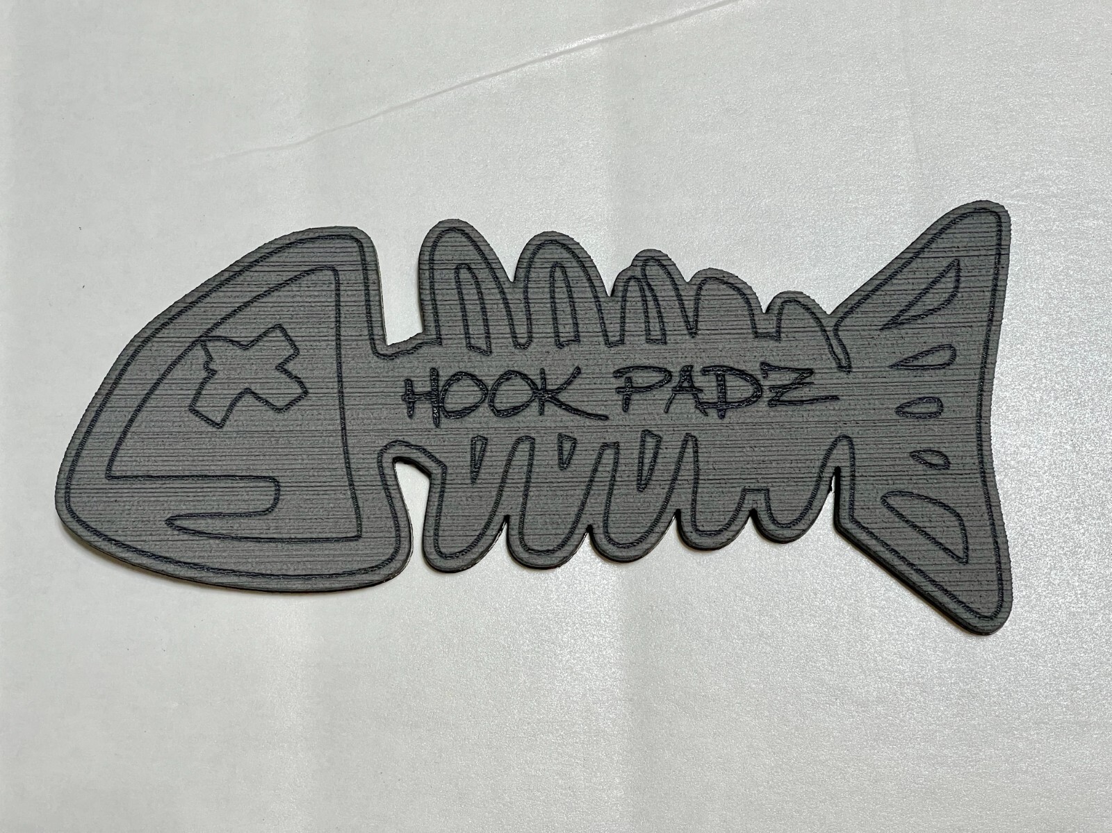 Premium Slate Gray EVA Foam Hook Pad for Fishing - UV Resistant, Peel & Stick