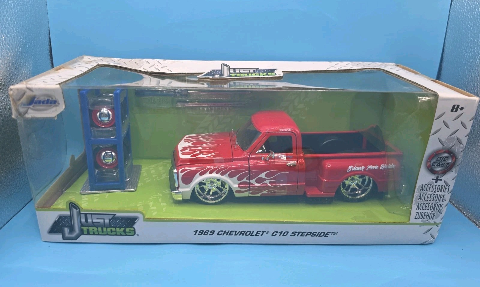 Jada Just Trucks 1/24 1969 Chevy C10 Stepside Truck Brand New Box Wear