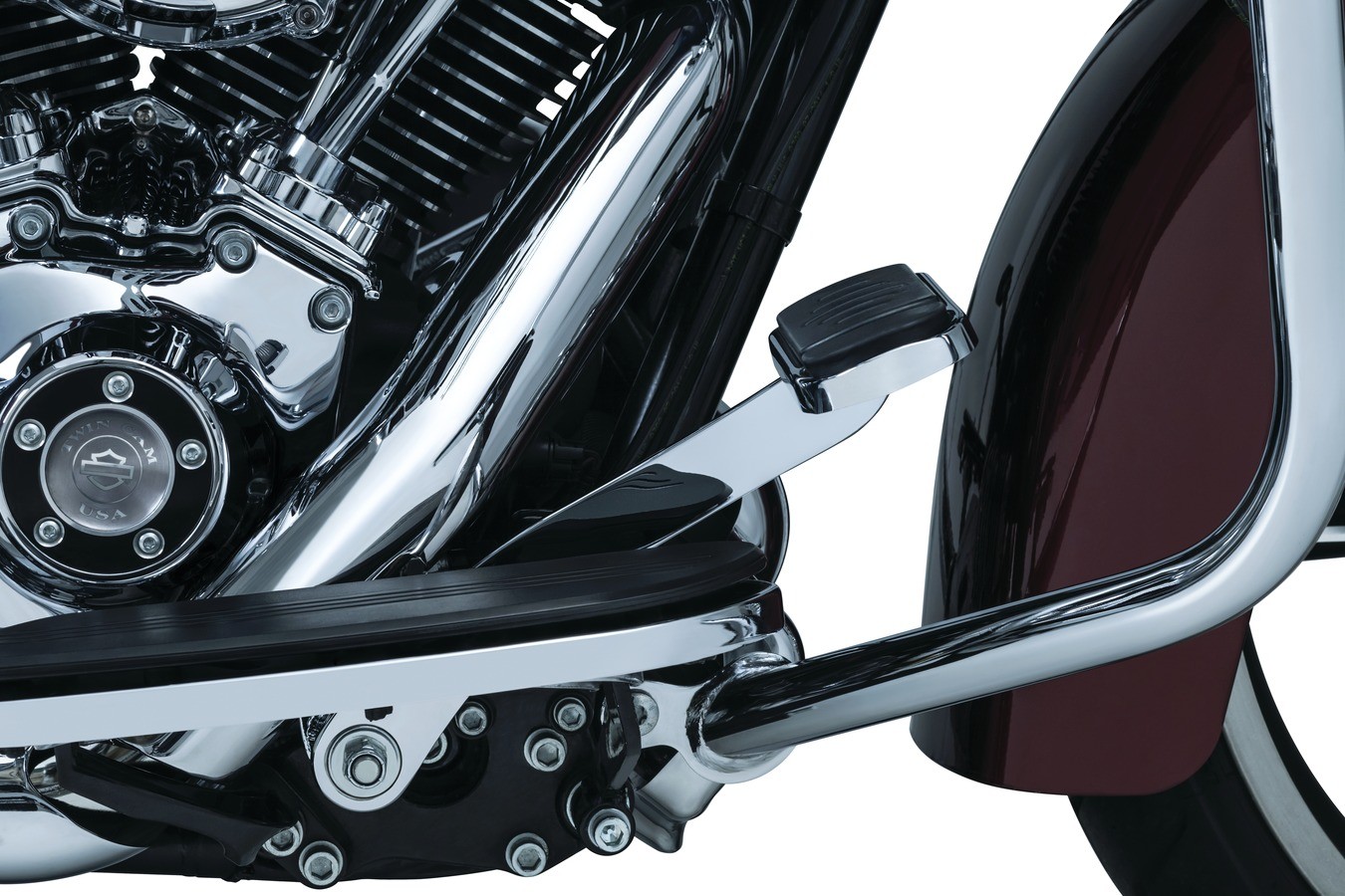 Kuryakyn Solid Extended Brake Pedals Chrome 9670