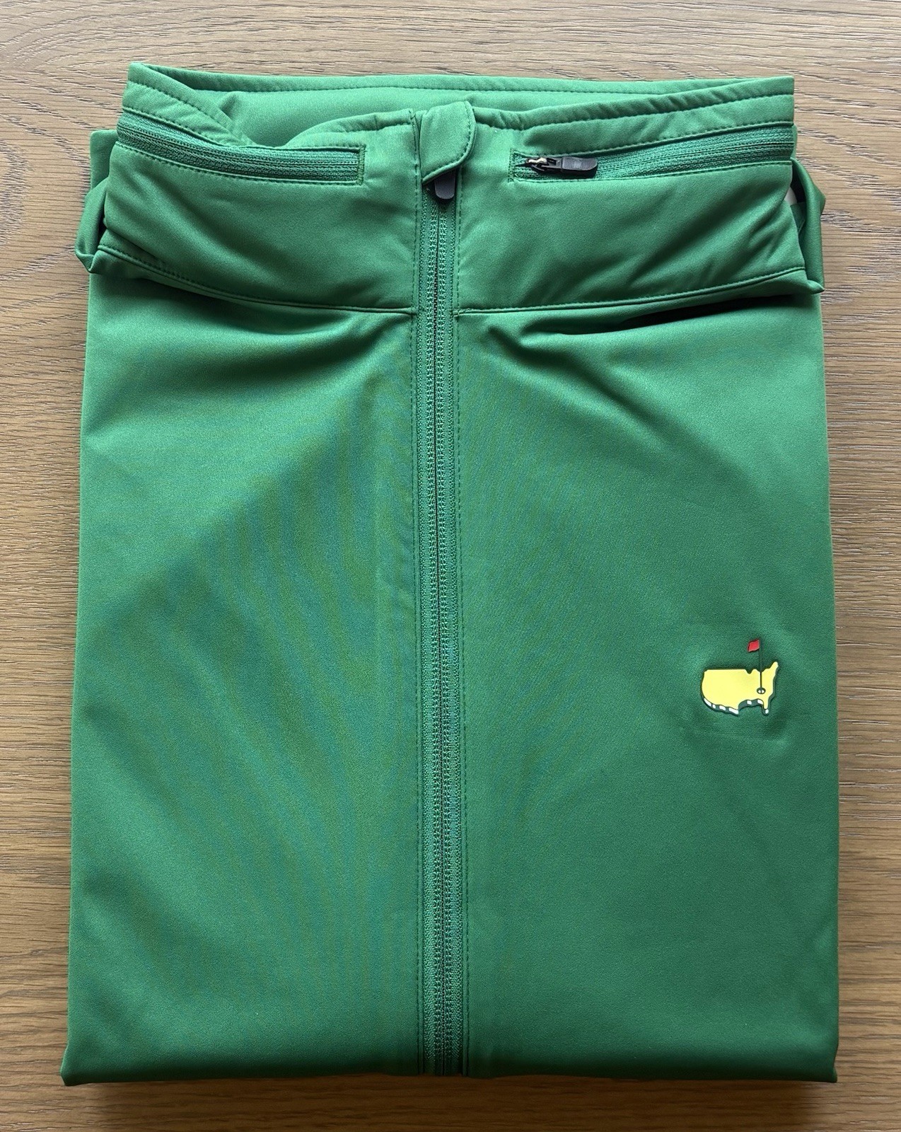 2026 Masters Tournament Green Full Zip Jacket Stowable Hood Medium Augusta Golf