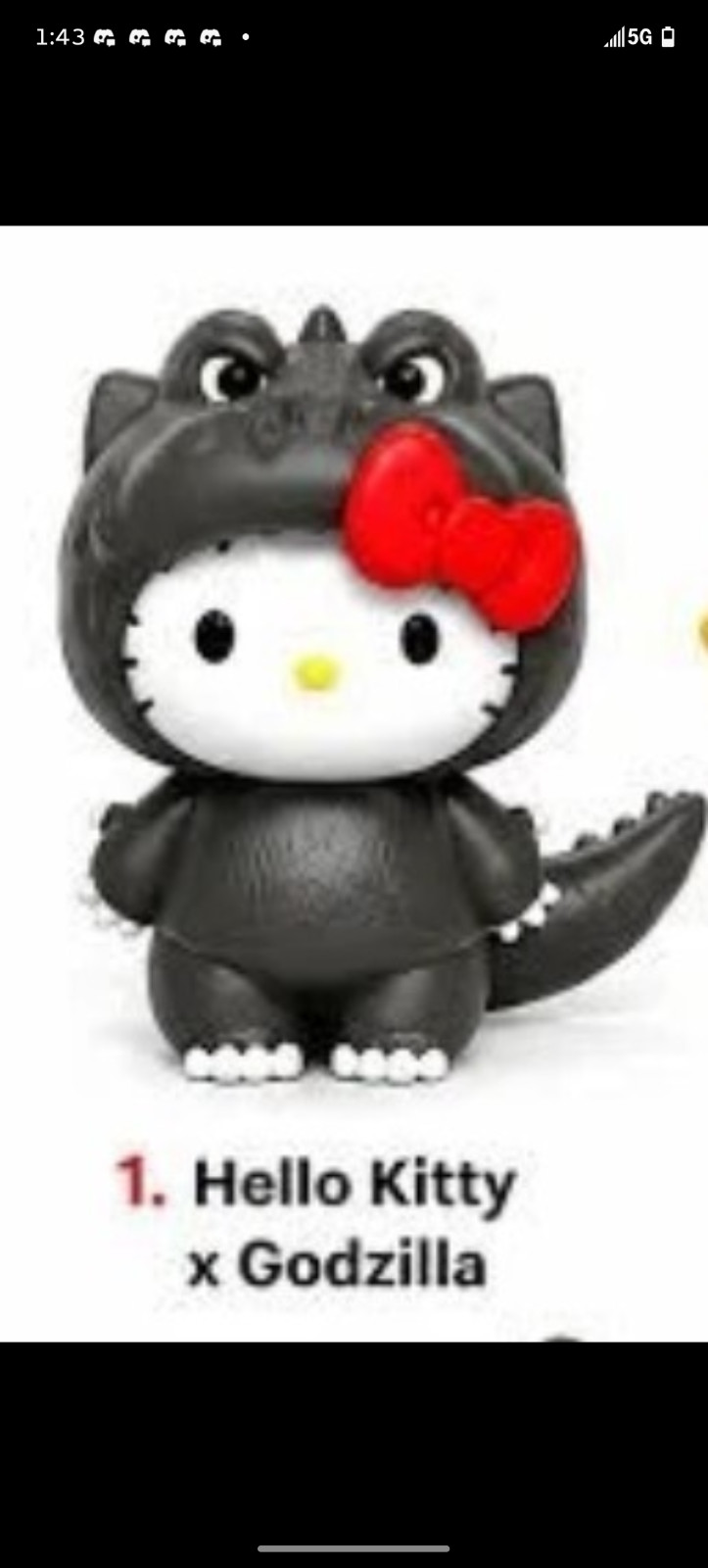2026 McDONALD\'S HELLO KITTY GODZILLA HAPPY MEAL TOYS 2026 McDONALD\'S HELLO KITTY GODZILLA HAPPY MEAL TOYS