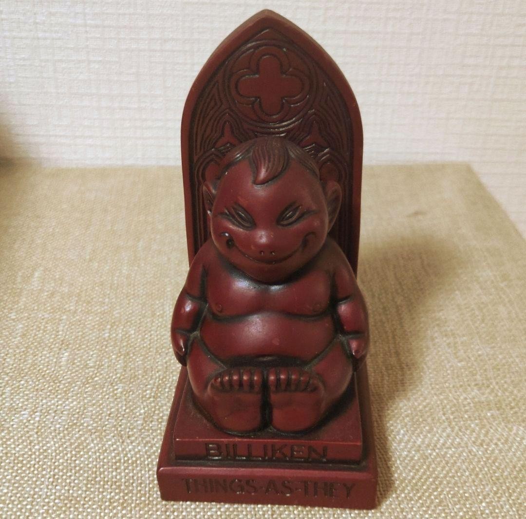 [Rare] Billiken Statue, Osaka Souvenir, Antique
