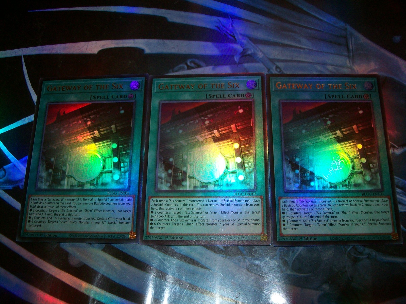 3x Gateway of the Six 1st Edition Ultra Rare BLGG-EN105 Yu-Gi-Oh 3x Gateway of the Six 1st Edition Ultra Rare BLGG-EN105 Yu-Gi-Oh