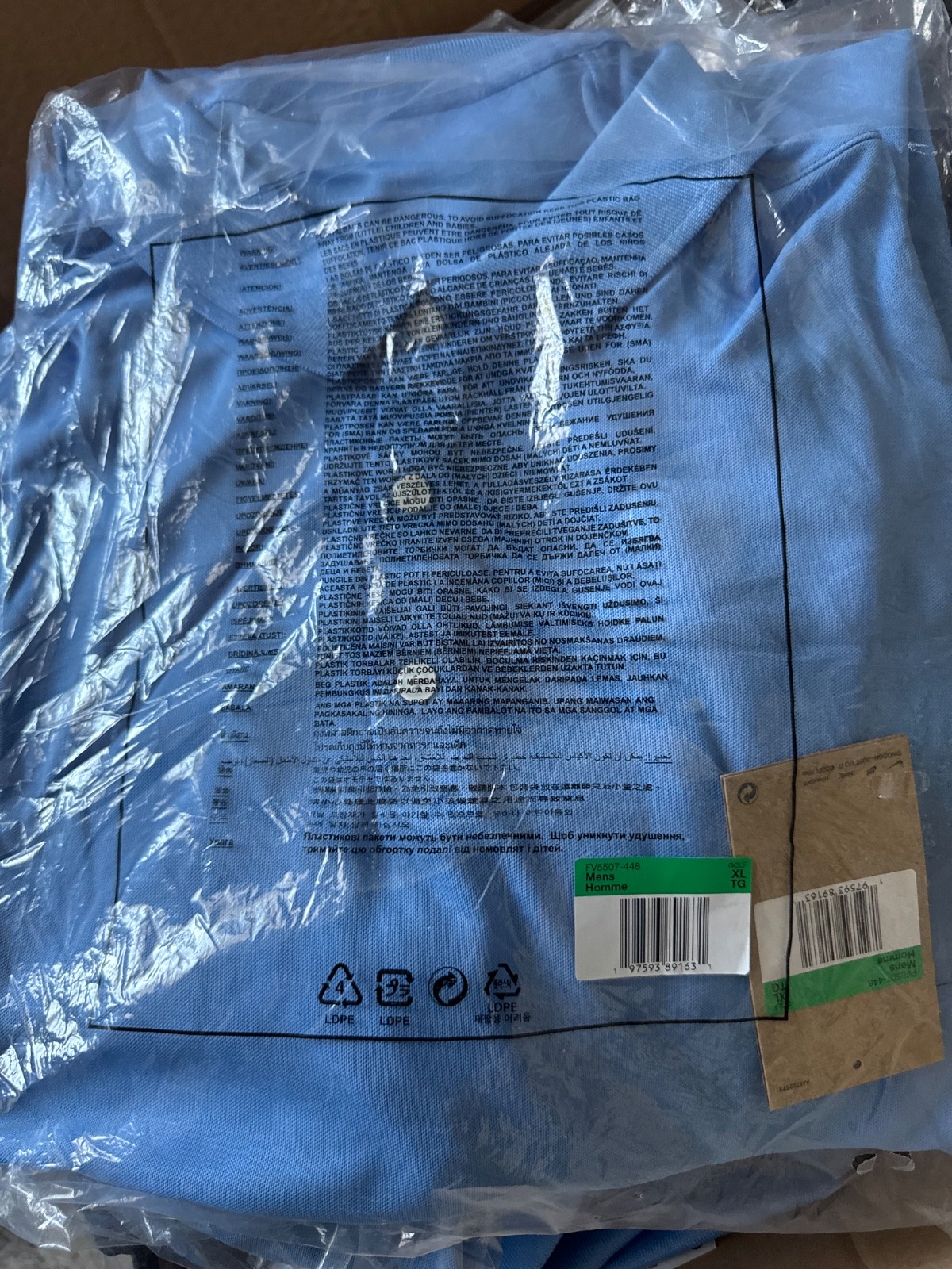 Nike Dri-FIT Men’s Blue Short Sleeve Polo Shirt XL FV5507-448