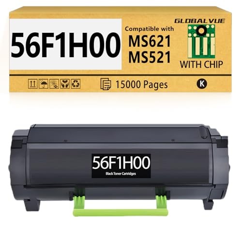 56F1H00 High Yield Black Toner Cartridge for Lexmark Printers [15000 Pages]