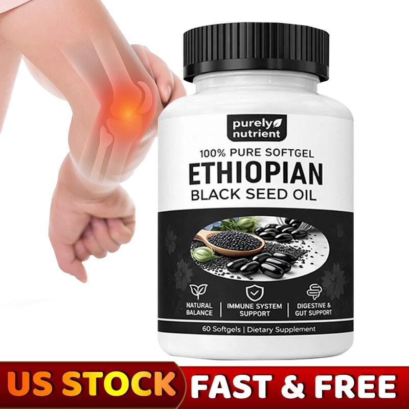 NEW Purely Nutrient -Ethiopian Black Seed Oil Softgels 4.64% Thymoquinone