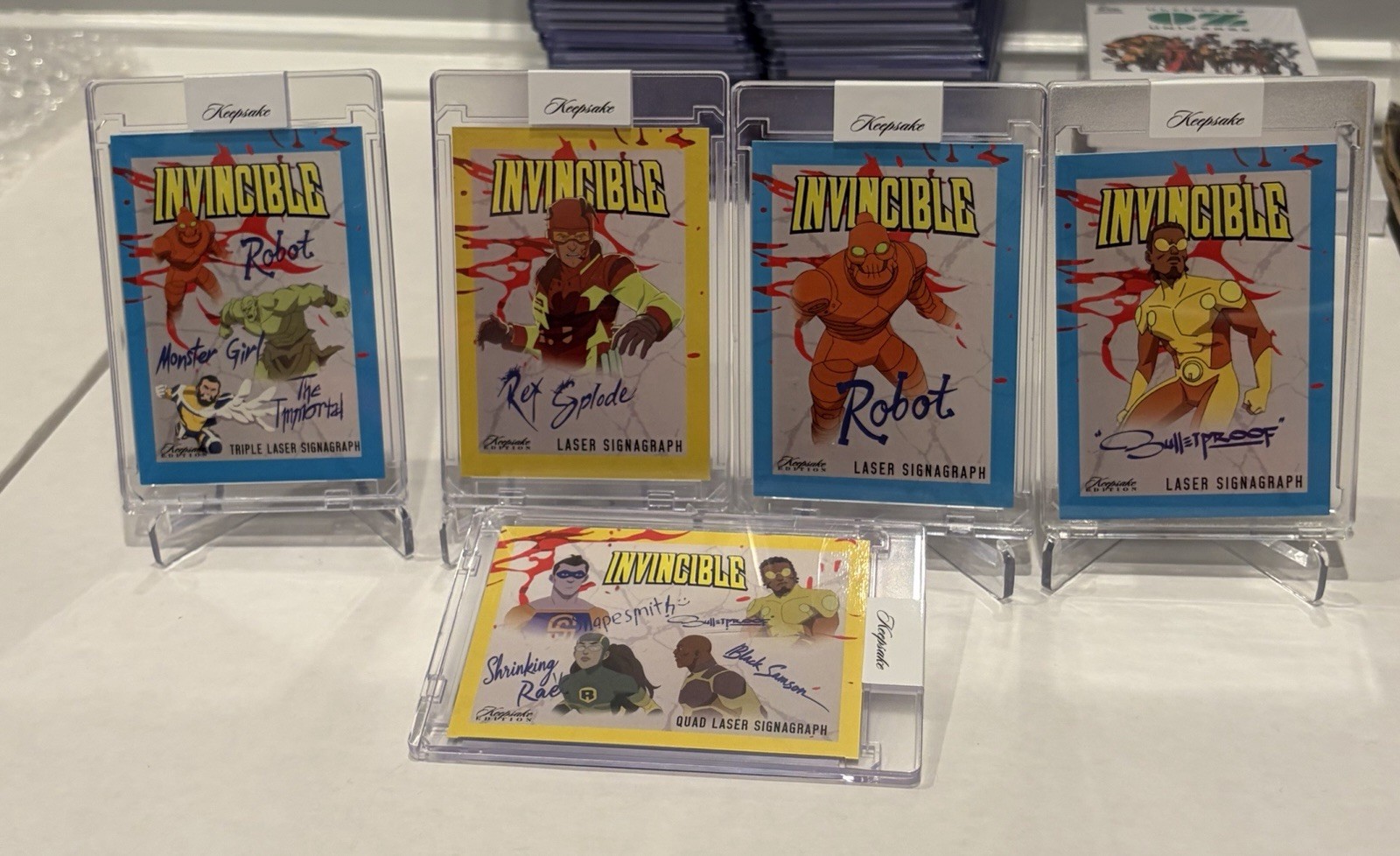 2026 Keepsake Invincible Season 2 Lot of 5 SDCC Signagraphs Rex Splode Robot /20