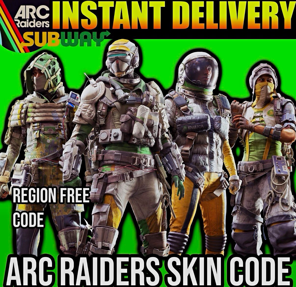 ARC Raiders Subway Skin Code - Region Free Code, Instant Delivery