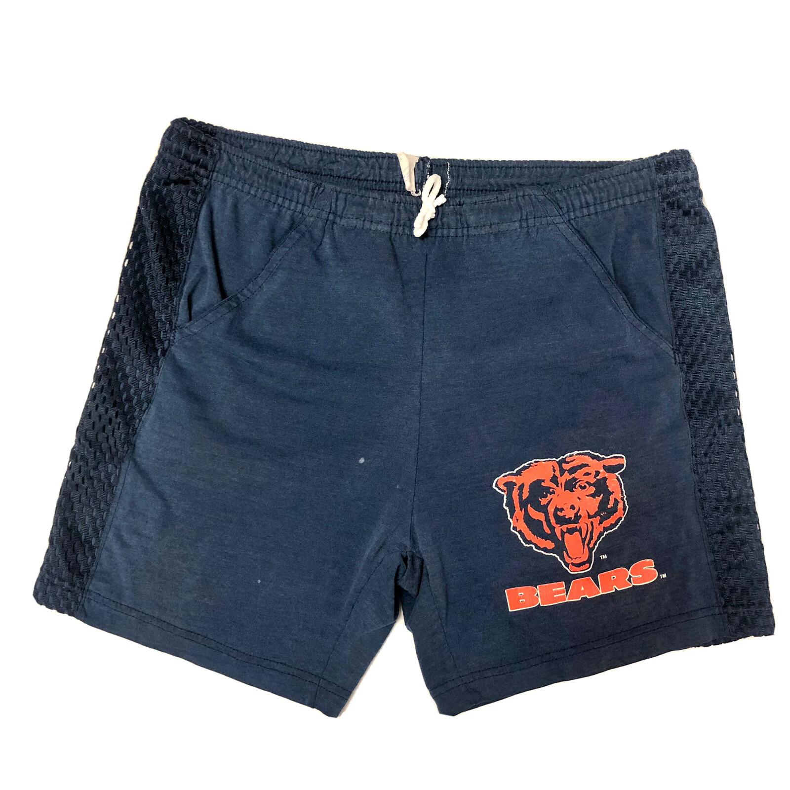 Vtg Artex Jostens Chicago Bears Blue Gym NFL Football Practice Shorts M 32-34