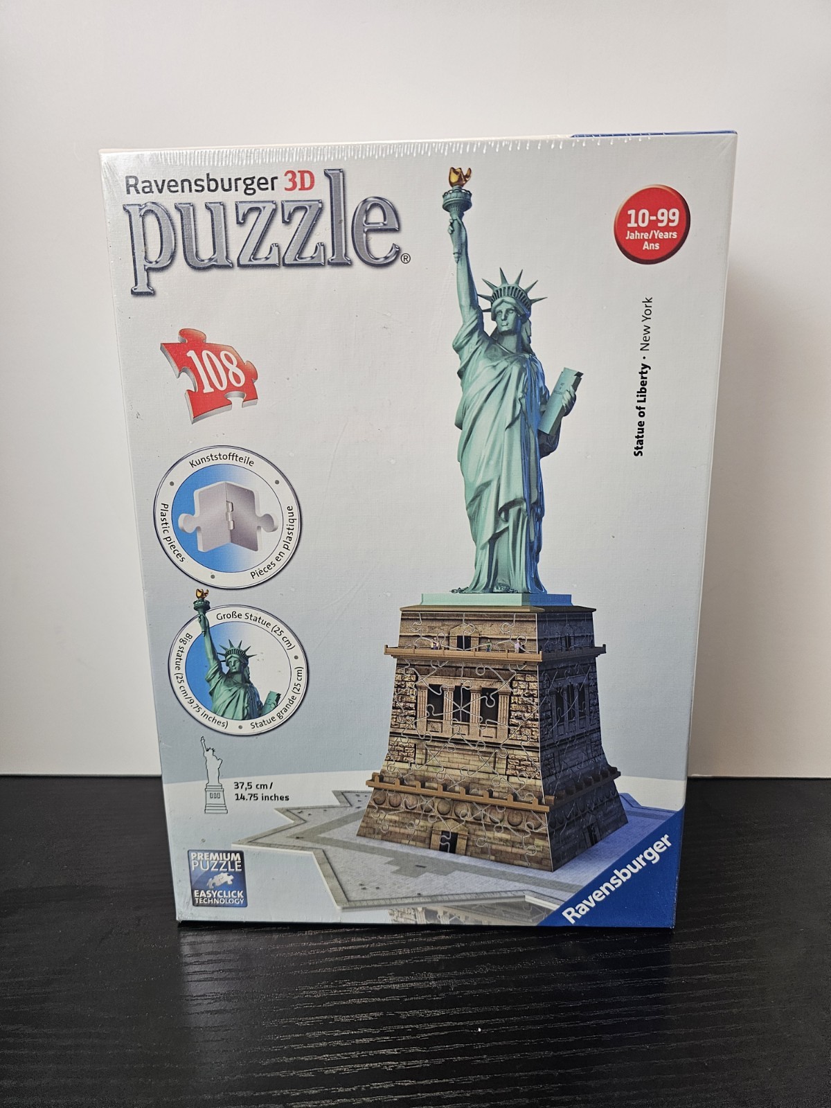 Ravensburger 3D Puzzle - Statue of Liberty - 118 Piece - 2020 - Brand New/Sealed