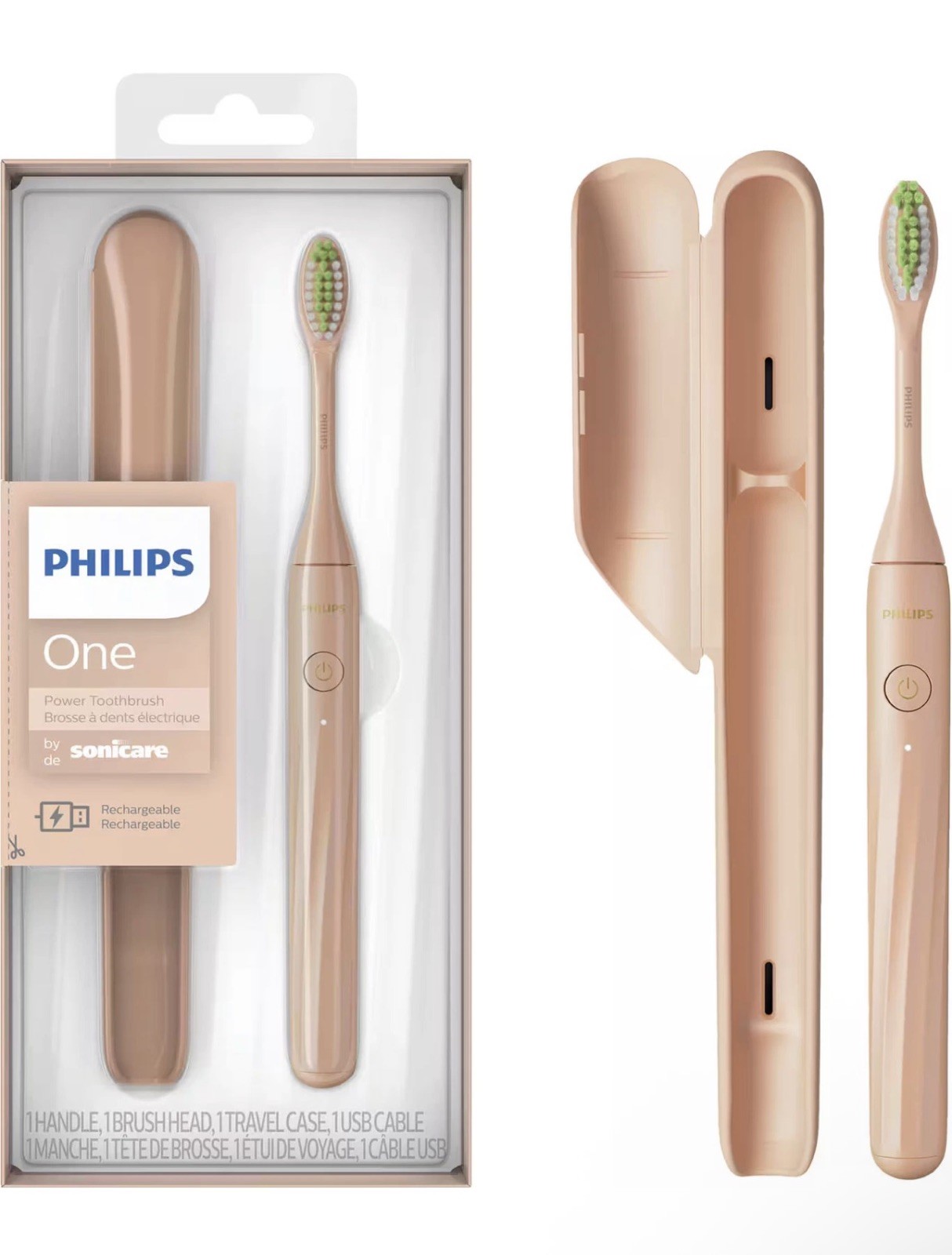 Philips - One by Sonicare Rechargeable Toothbrush - Shimmer Philips - One by Sonicare Rechargeable Toothbrush - Shimmer