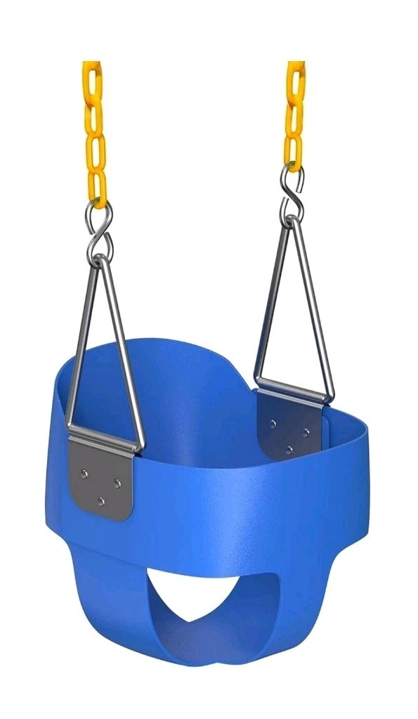 *NEW* Jungle Gym Kingdom Full Bucket Swing Toddler Blue *NEW* Jungle Gym Kingdom Full Bucket Swing Toddler Blue