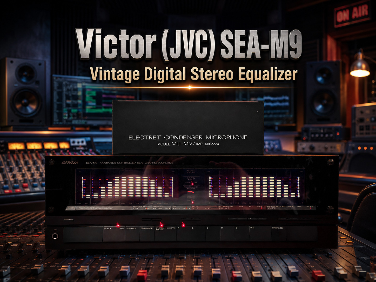 JVC SEA-M9 (VICTOR) 🌈RaRe🌈 Stereo Equalizer Original Microphone Included