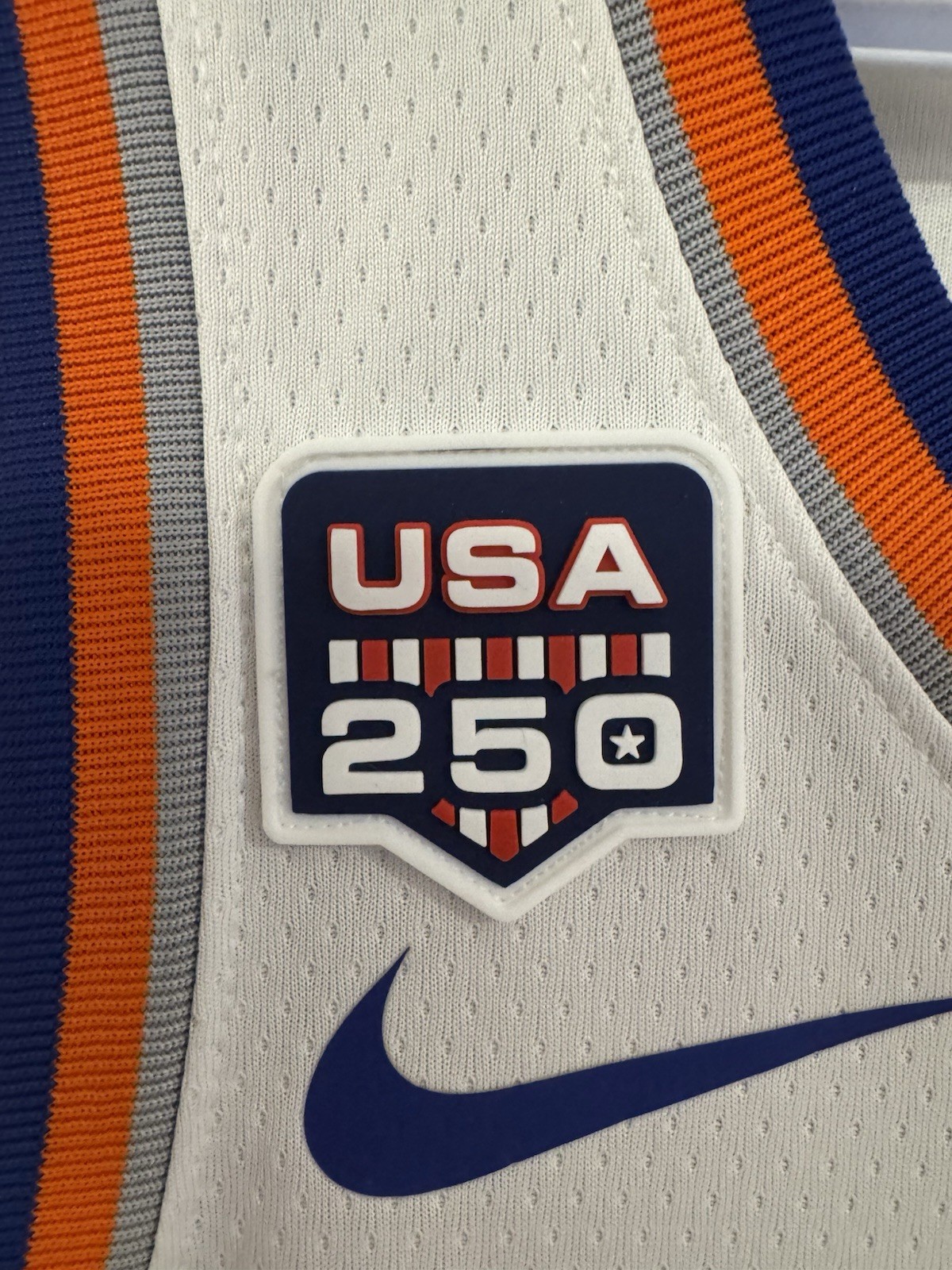 USA 250 NBA patch PVC Silicone Rubber NBA Finals Knicks Spurs
