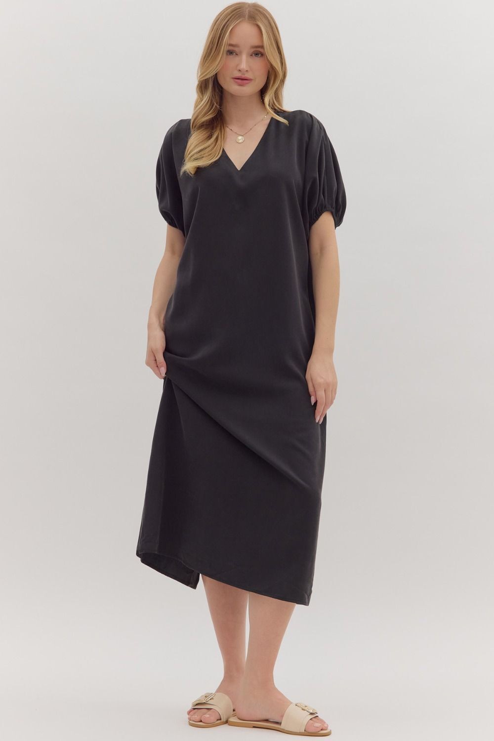 Entro Black Maxi Dress