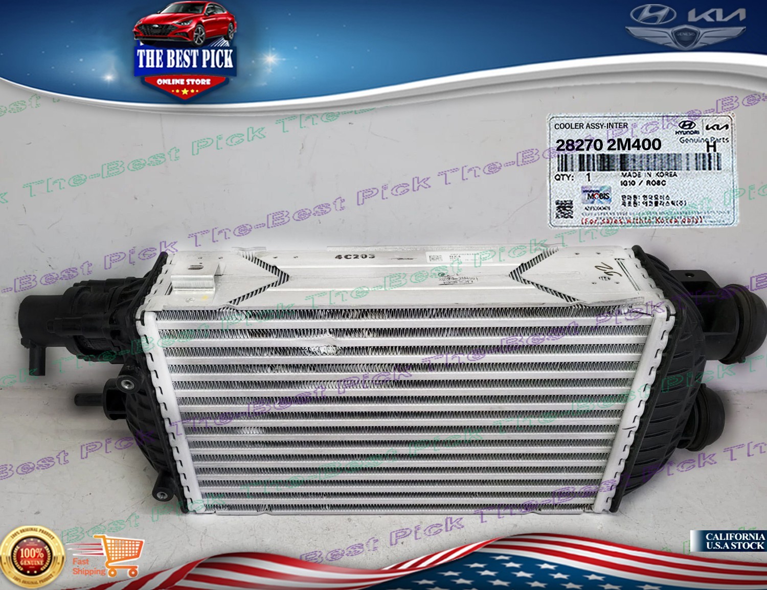 ⭐GENUINE ⭐ OEM ⭐ 1.6L HYBRID Intercooler For 2022-2025 Hyundai Tucson 282702M400