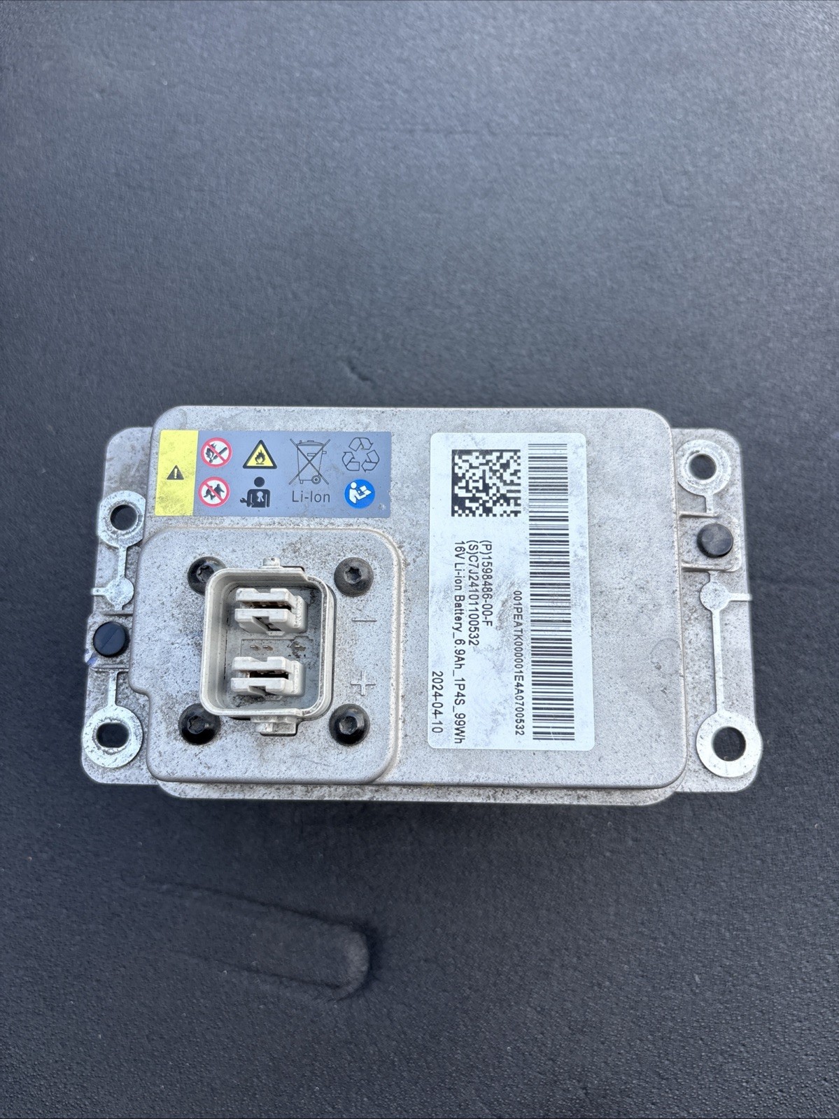 Used 16V Li Ion Battery Assembly For 2017-2025 Tesla Model 3 Y S X 1598486 00 G- Used 16V Li Ion Battery Assembly For 2017-2025 Tesla Model 3 Y S X 1598486 00 G-