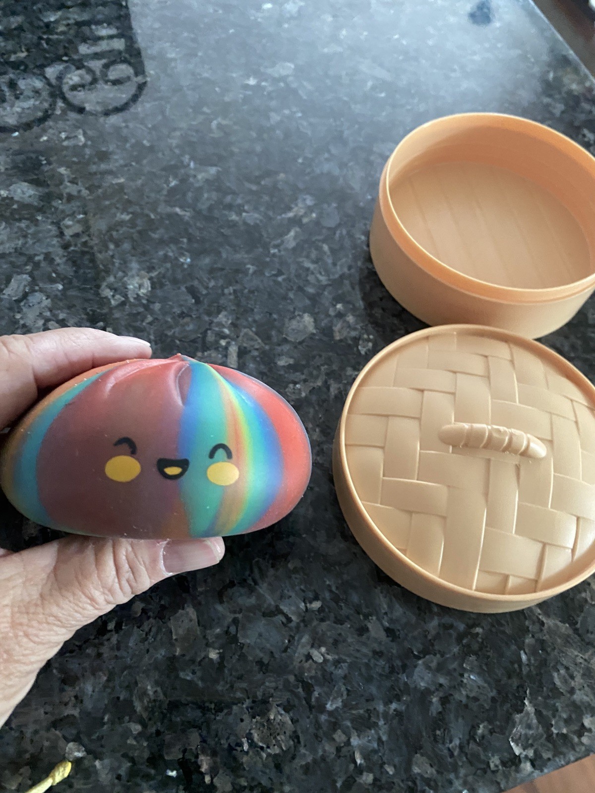 Rare Viral Tie Dye Rainbow Mystery Squishy Bun Dumpling *FAST SHIPPING*