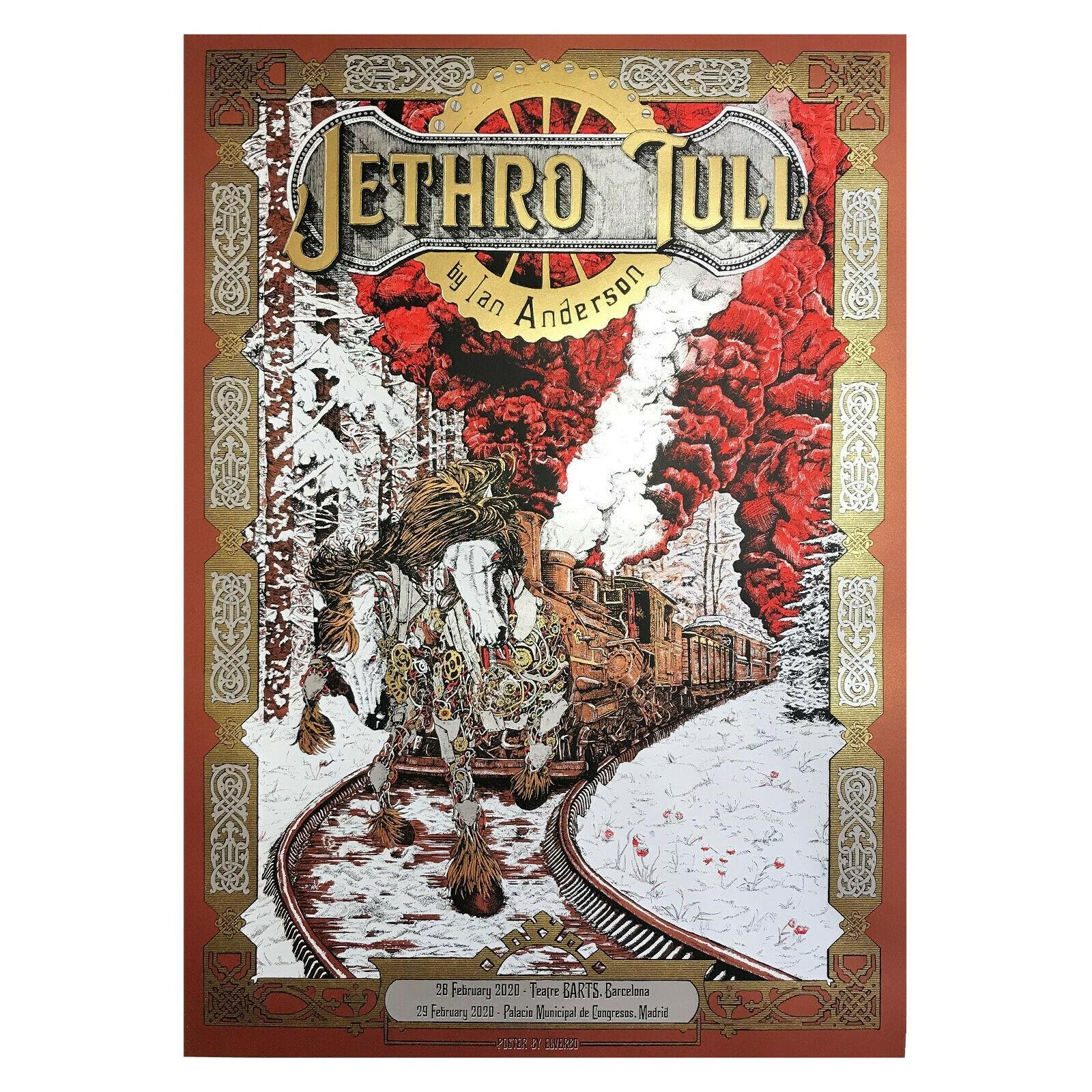 JETHRO TULL MINT Limited Edition Jethro Tull SIGNED /and # by artist , 