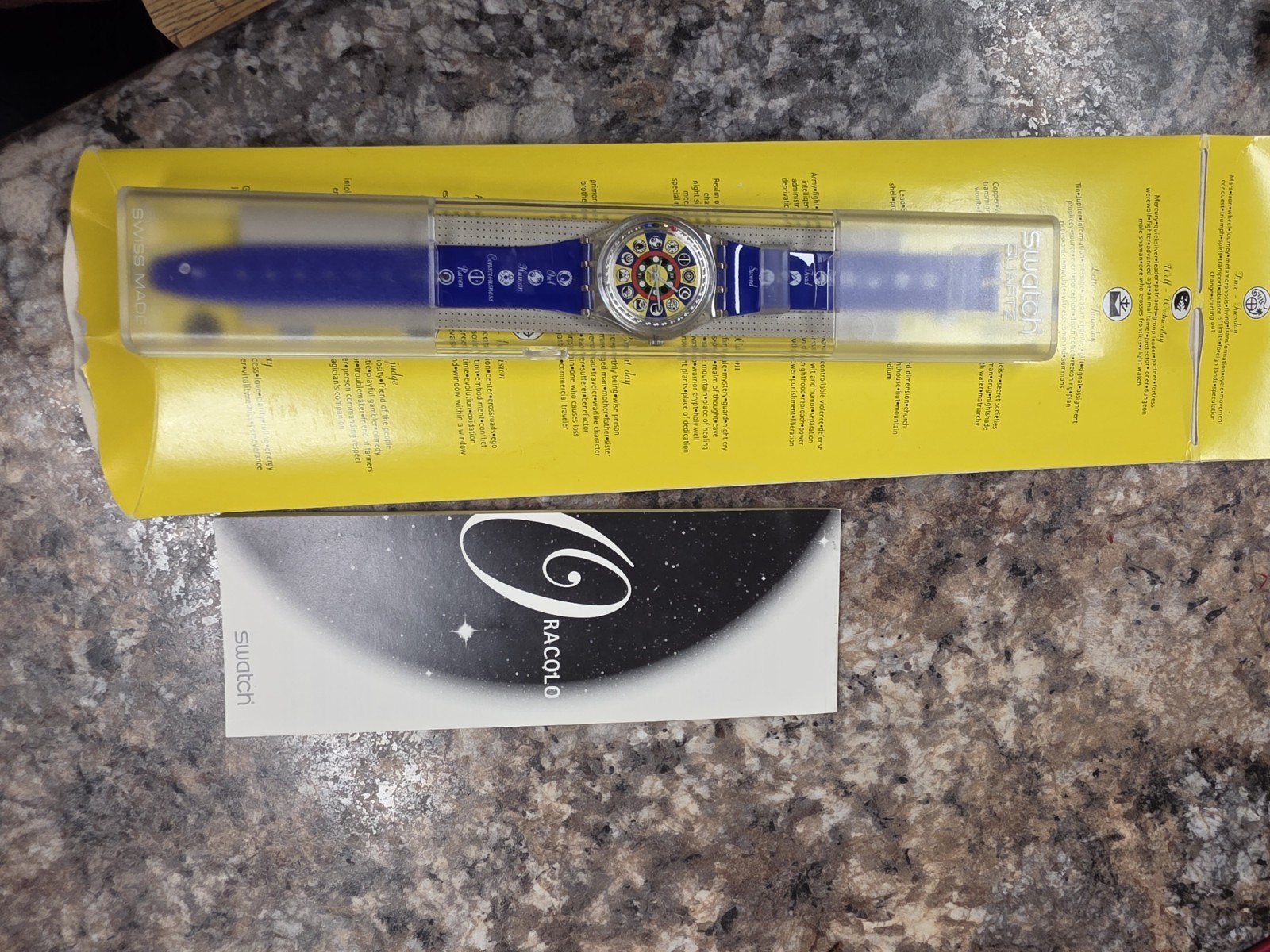 Vintage 1996 Swatch ORACOLO GZ151 - Walter Wegmüller Special Edition - Complete