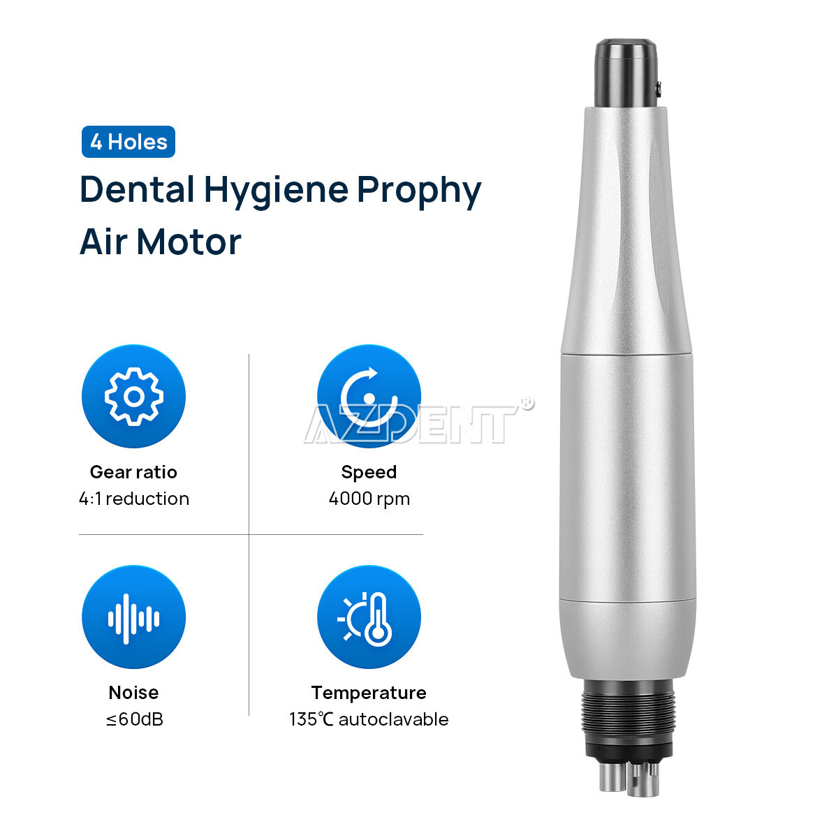 AZDENT Dental Wireless Hygiene Prophy Handpiece/Hygiene Prophy 4:1 Air Motor 4H