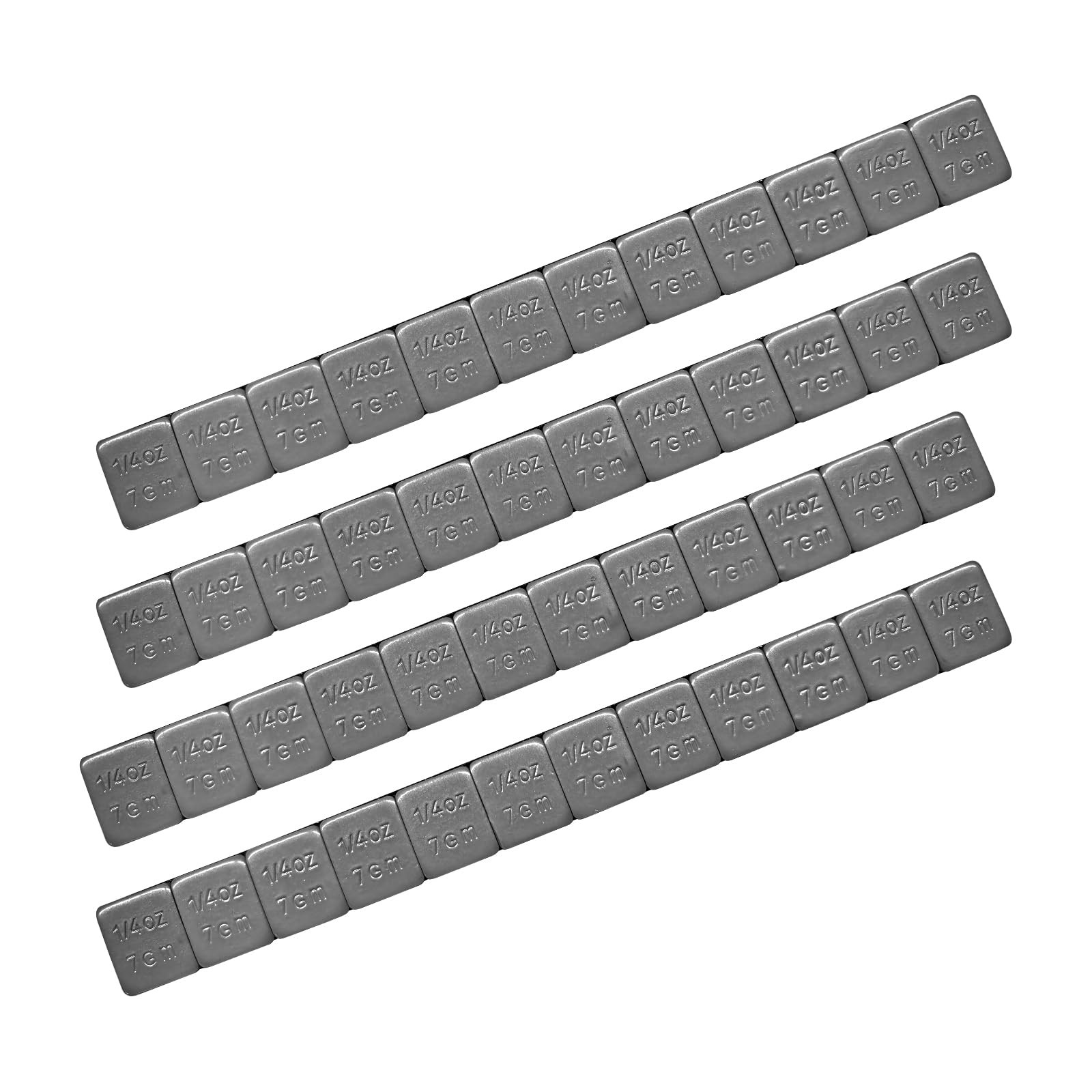 Wevdn 48 PCS 1/4 Oz Adhesive Backed Wheel Weights, 0.25 Ounce Stick on Wheel Wei