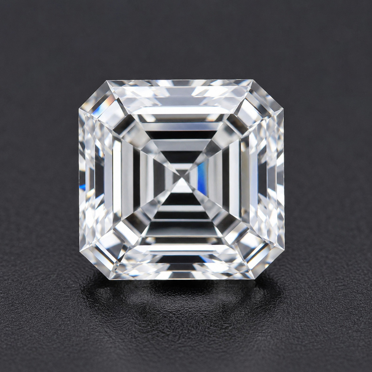 3 Carat Premium Lab Grown Diamond  VVS1 8.50x8.50 MM Asscher Cut White Color