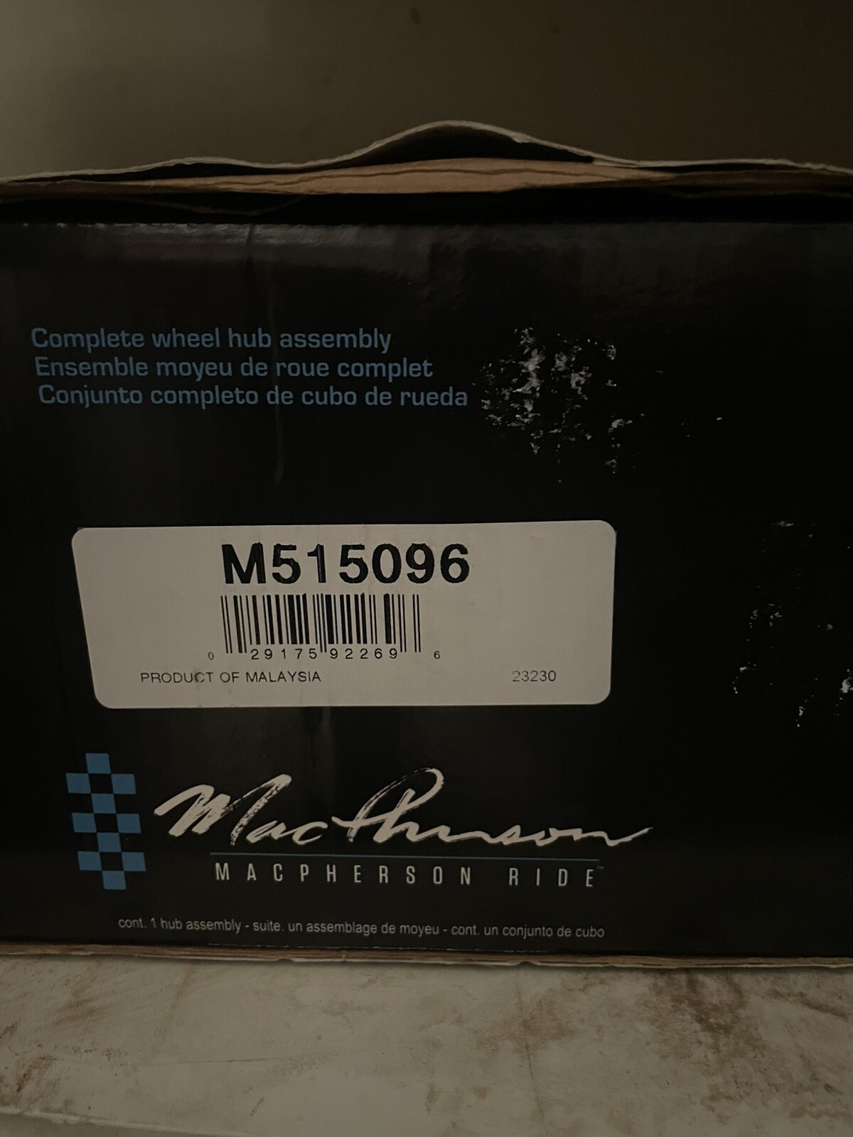 Frt Hub Assy  MacPherson Bearing Assemblies  M515096
