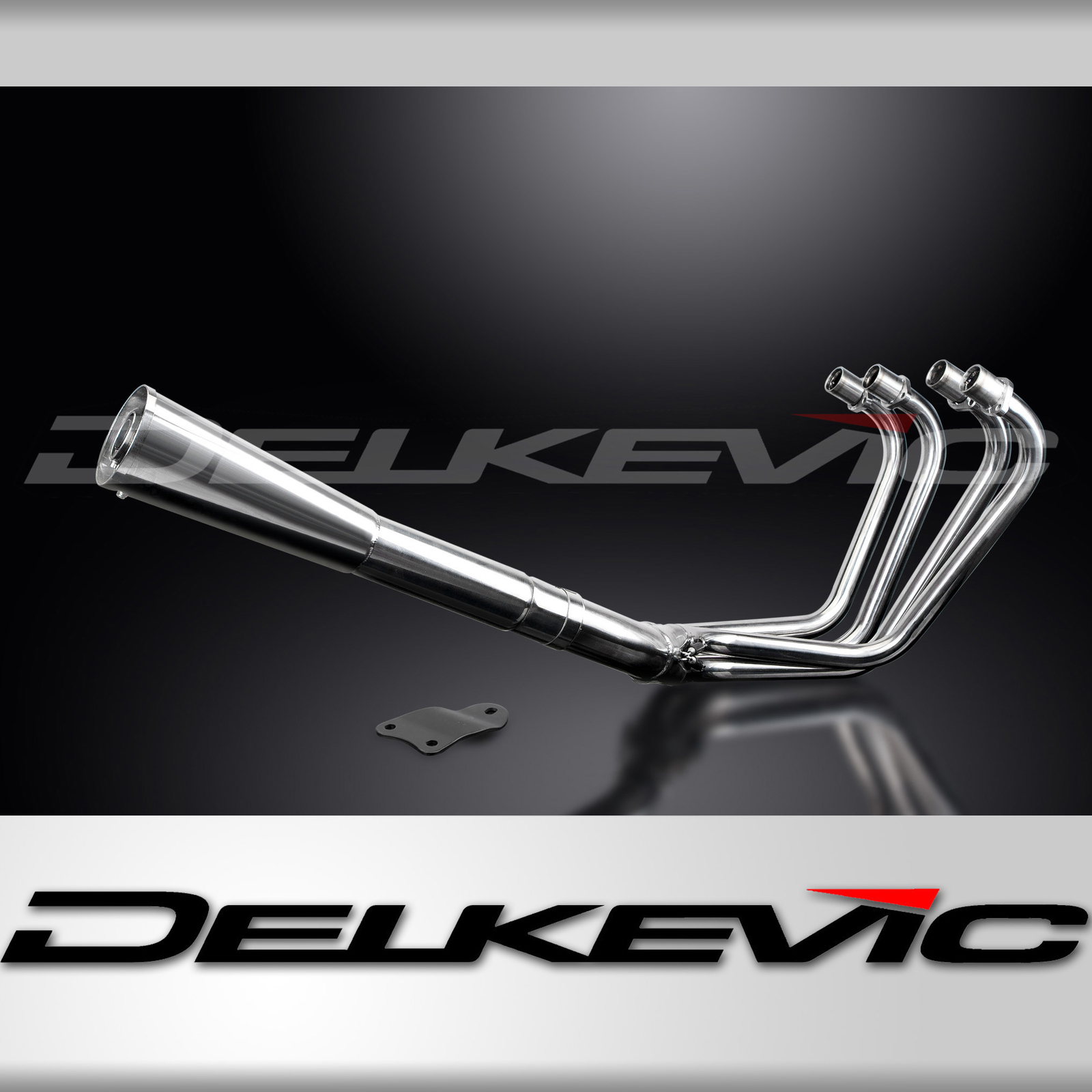Kawasaki KZ1000 A1 A2 MKII A3 A4 77-80 Exhaust 4-1 Stainless Megaphone Silencer