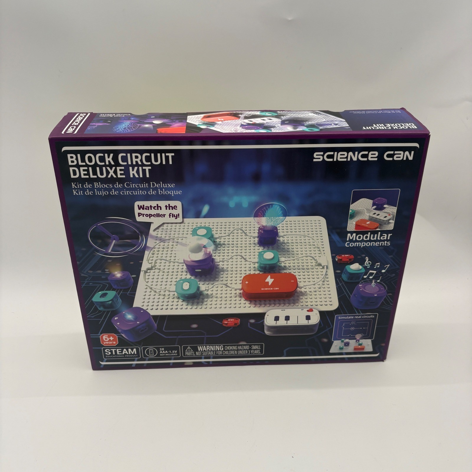Science Can Block Circuit Deluxe Kit STEM Electronics 26 Pieces Incomplete