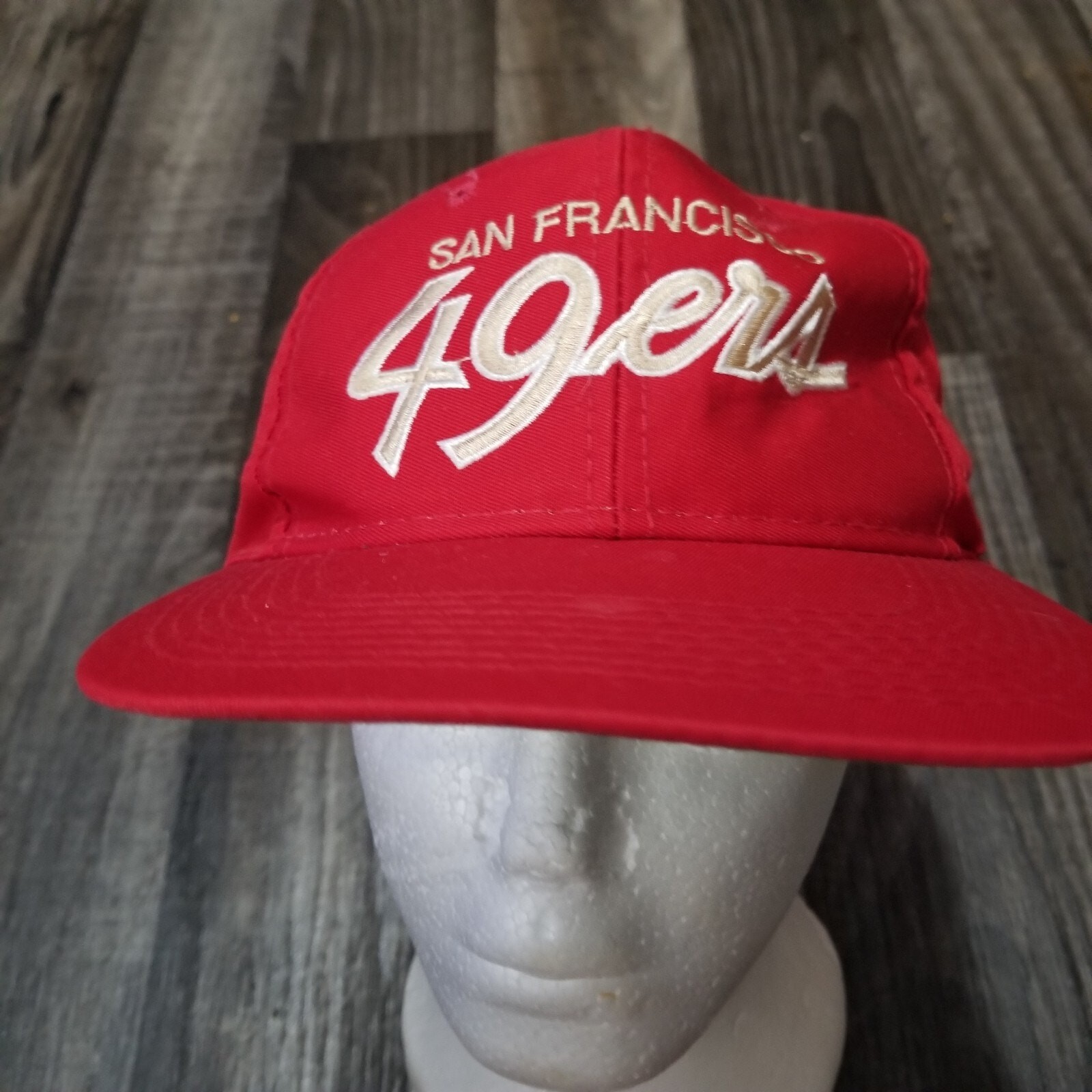Vintage San Francisco 49ers Sports Specialties Script Snapback Football Hat