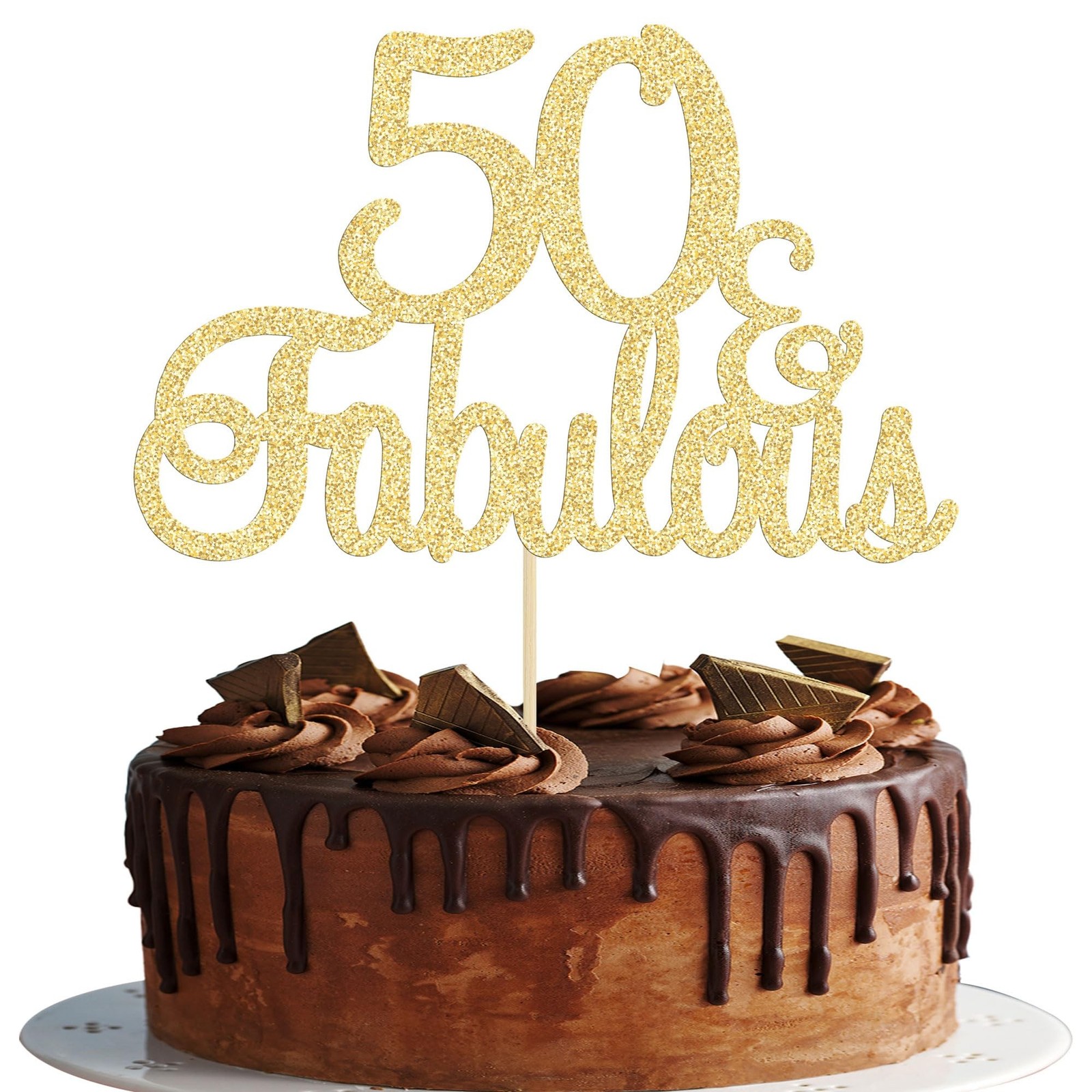 Gyufise 1Pcs 50 & Fabulous Cake Toppers 50 Birthday Anniversary Cake Toppers ... Gyufise 1Pcs 50 & Fabulous Cake Toppers 50 Birthday Anniversary Cake Toppers ...