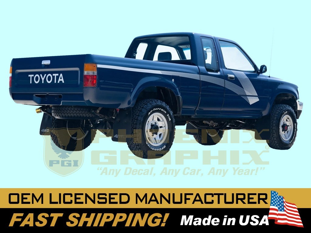 1989 fit1987 1988 1990 1991 1992 1993 1994 1995 Toyota Truck 4X4EVP Stripe Decal