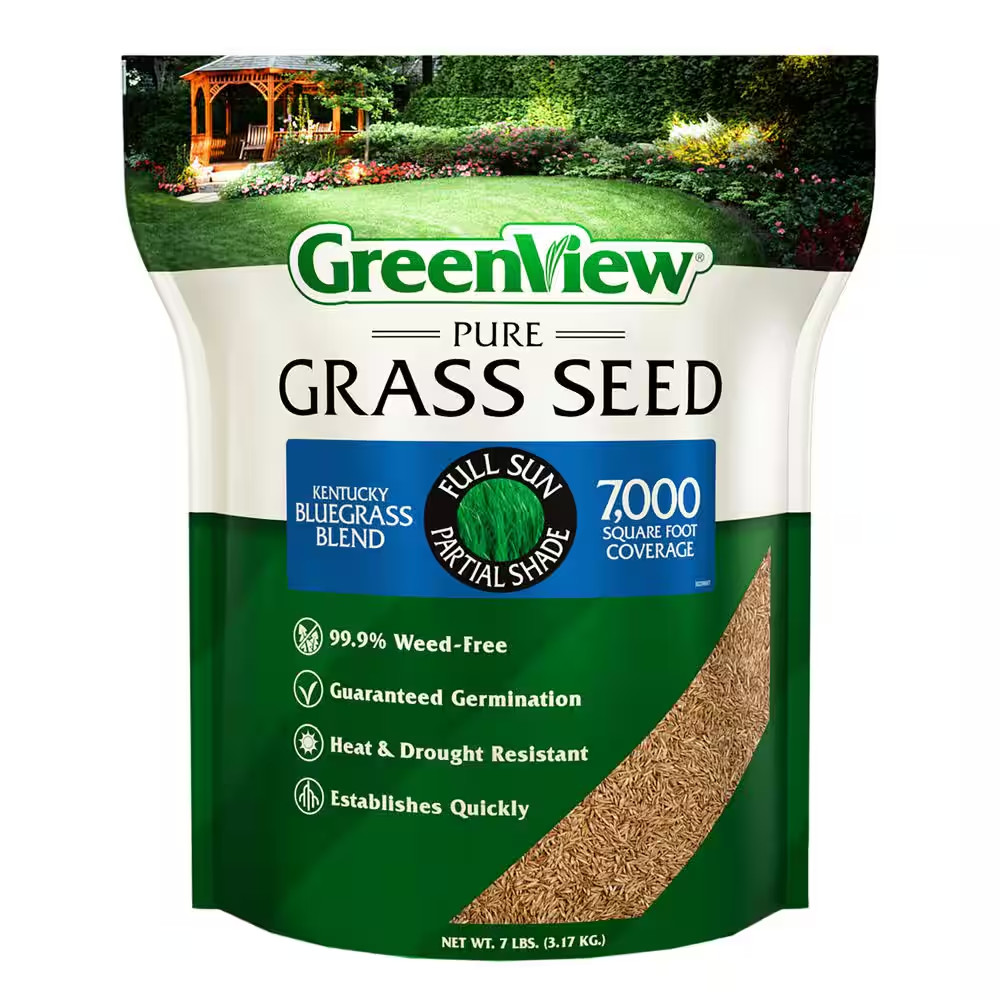 7 Lbs. Pure Grass Seed Kentucky Bluegrass Blend - Covers up To7,000 Sq. Ft.