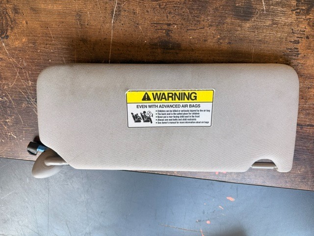 2012-2015 Honda Crosstour Driver Left Sun Visor Gray Assembly OEM