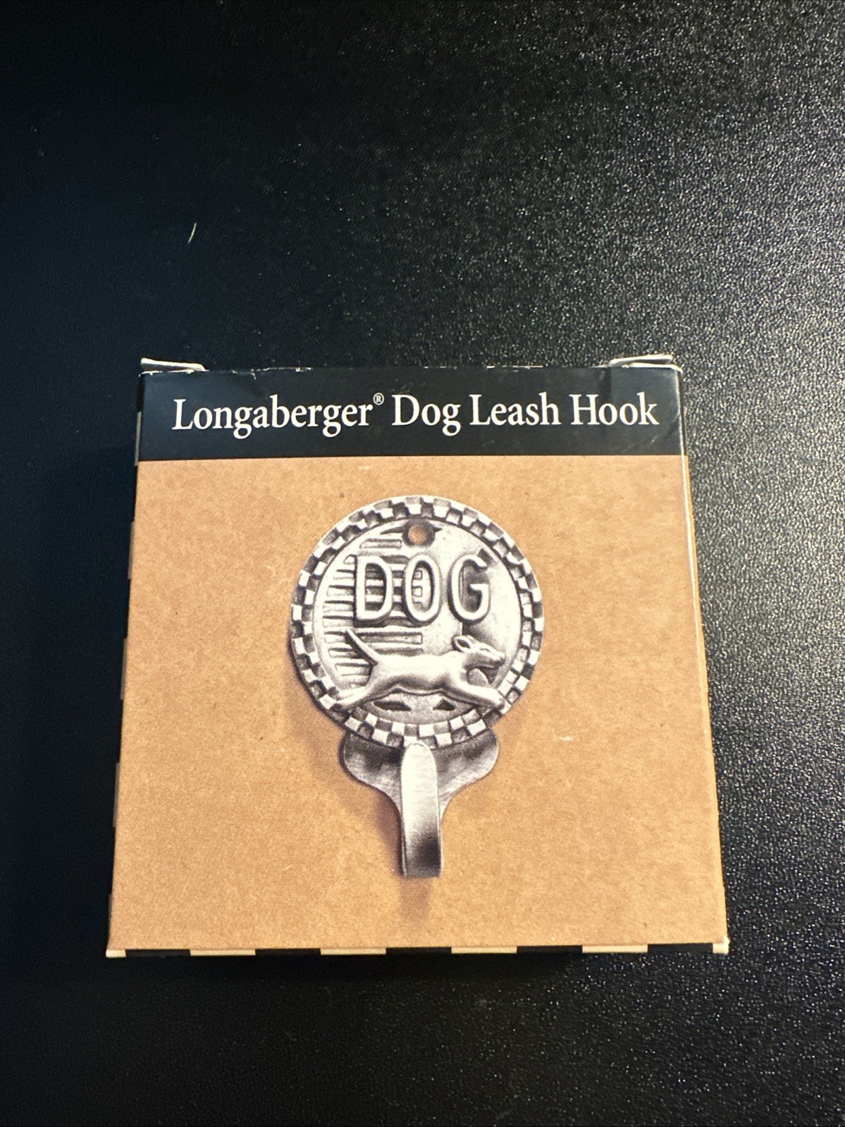 New in Box - Longaberger 2000 Mulligan Collection Dog Leash Hook Pewter Silver New in Box - Longaberger 2000 Mulligan Collection Dog Leash Hook Pewter Silver