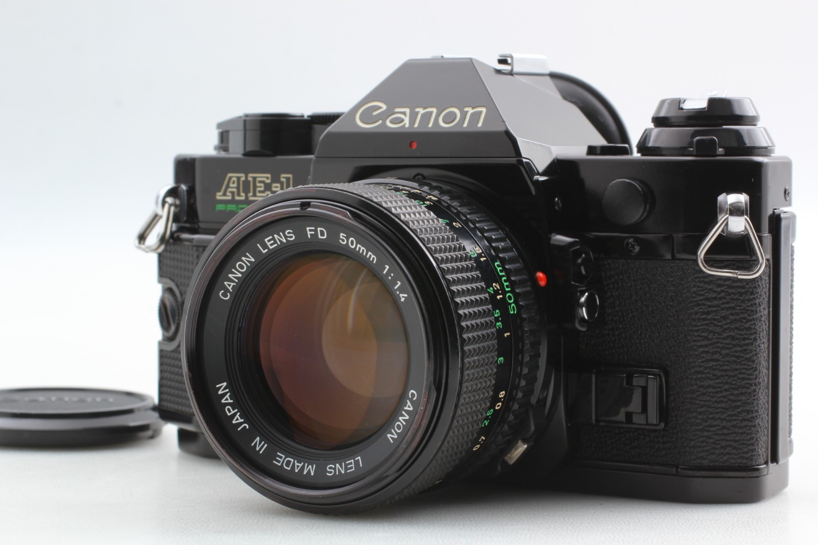 【TOP MINT】 Canon AE-1 Program 35mm Film SLR New FD 50mm f1.4 Lens From Japan 708