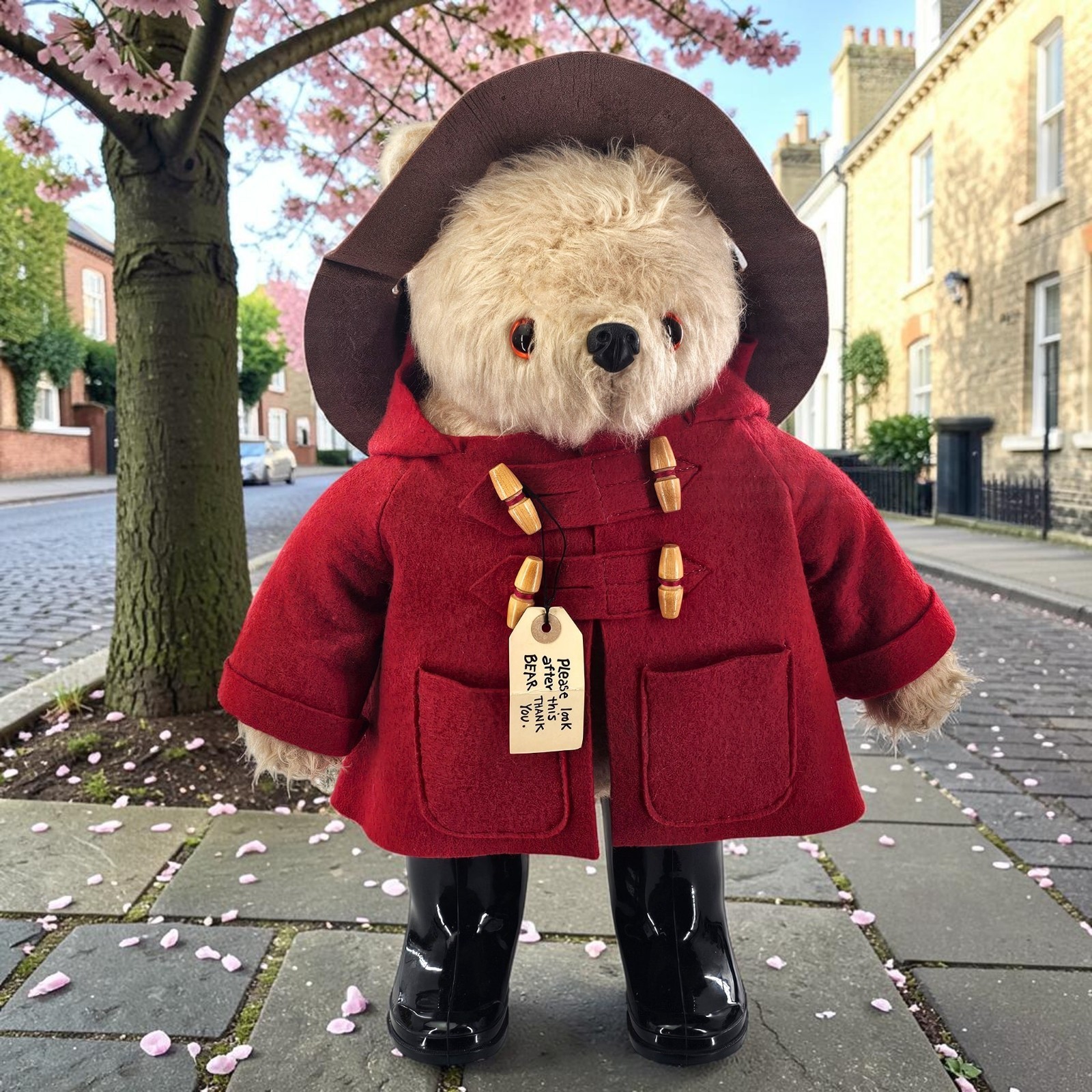 VTG Gabrielle Paddington Bear First Issue 1972 PB Wellington Boots Coat Hat Tag