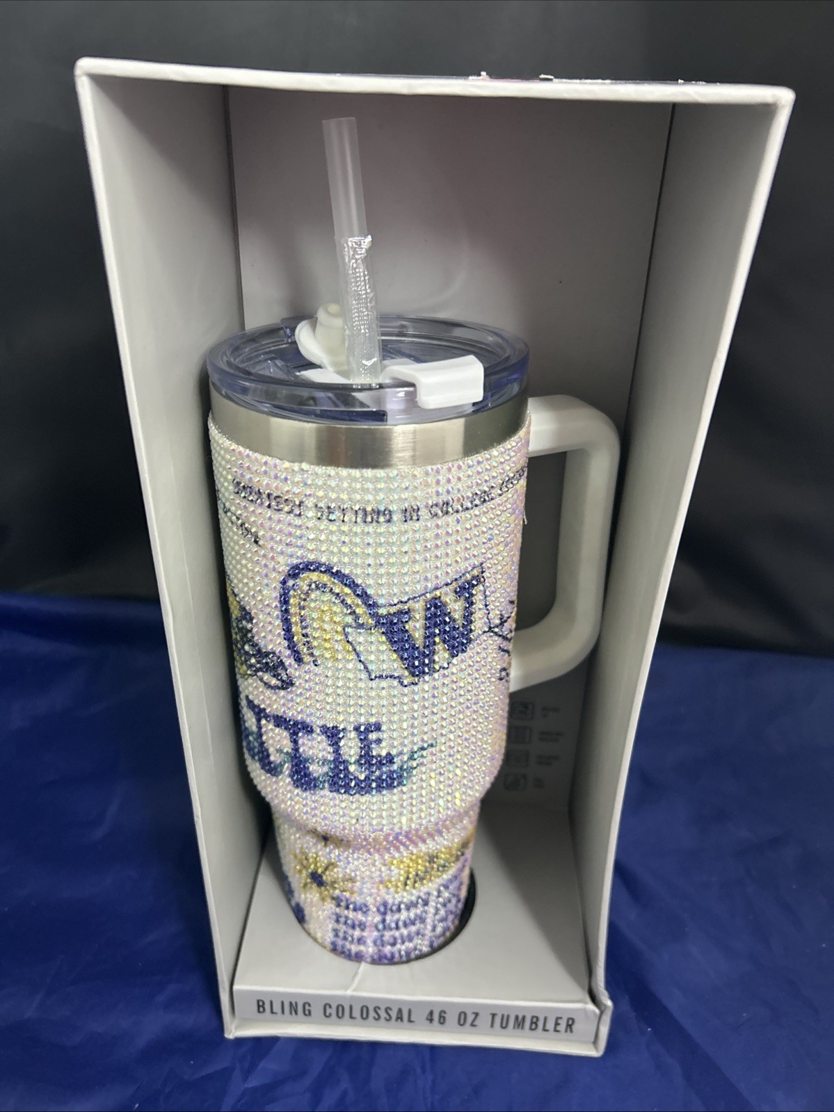 Washington Huskies 46 oz Tumbler Bling Colossal Rhinestones Bling Memory Compan